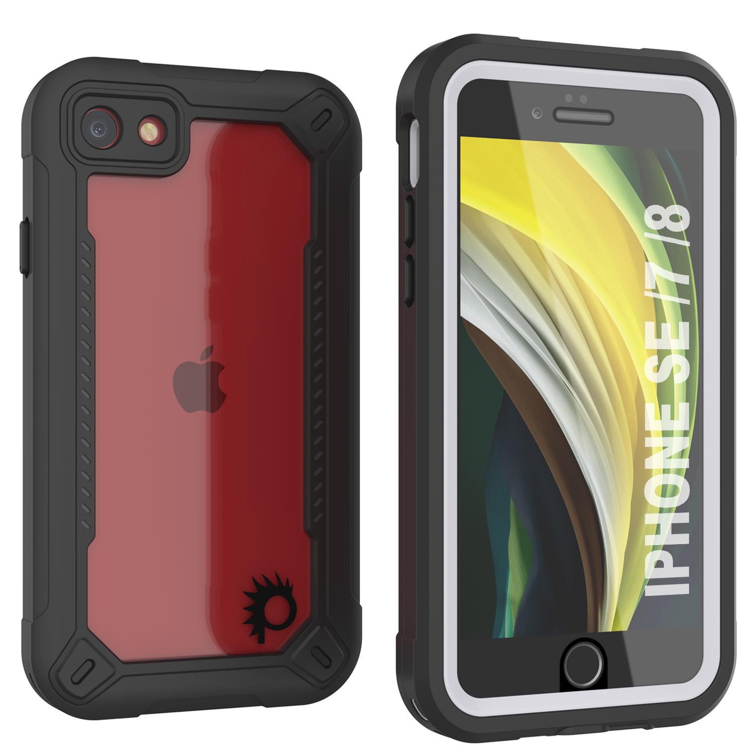 iPhone 8 Waterproof IP68 Case, Punkcase [Green]  [Maximus Series] [Slim Fit] [IP68 Certified] [Shockresistant] Clear Armor Cover with Screen Protector | Ultimate Protection