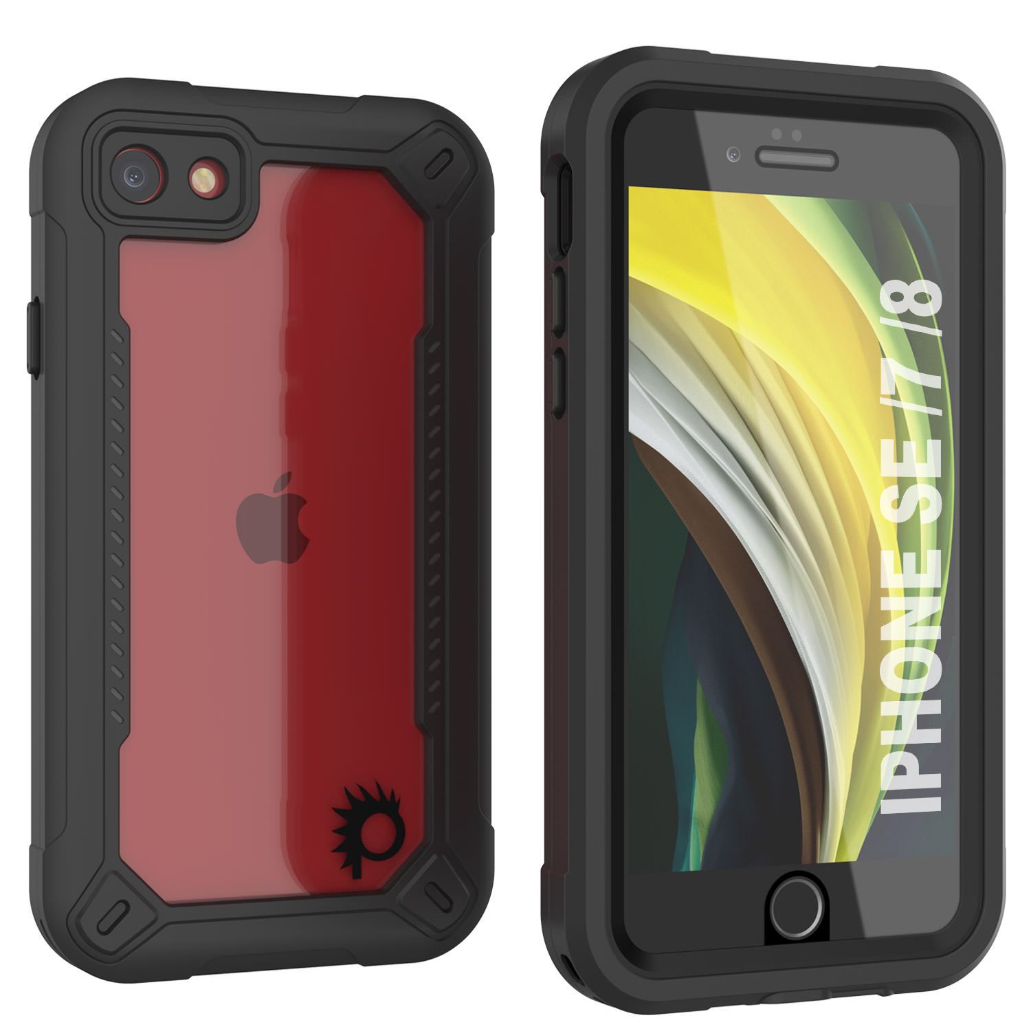 iPhone 8 Waterproof IP68 Case, Punkcase [Blue]  [Maximus Series] [Slim Fit] [IP68 Certified] [Shockresistant] Clear Armor Cover with Screen Protector | Ultimate Protection