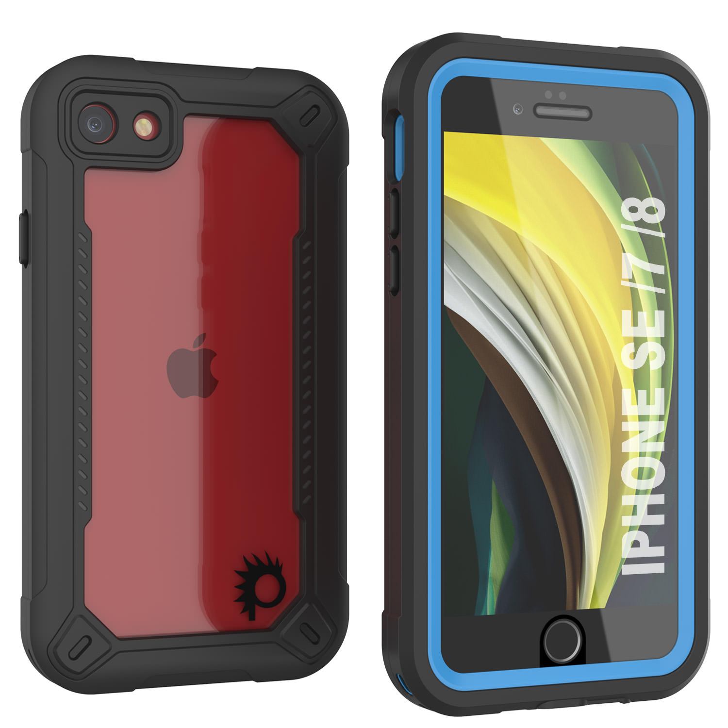 iPhone 8 Waterproof IP68 Case, Punkcase [Green]  [Maximus Series] [Slim Fit] [IP68 Certified] [Shockresistant] Clear Armor Cover with Screen Protector | Ultimate Protection
