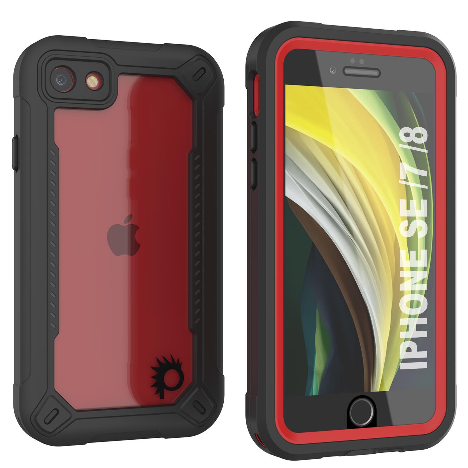 iPhone SE (4.7") Waterproof IP68 Case, Punkcase [white]  [Maximus Series] [Slim Fit] [IP68 Certified] [Shockresistant] Clear Armor Cover with Screen Protector | Ultimate Protection