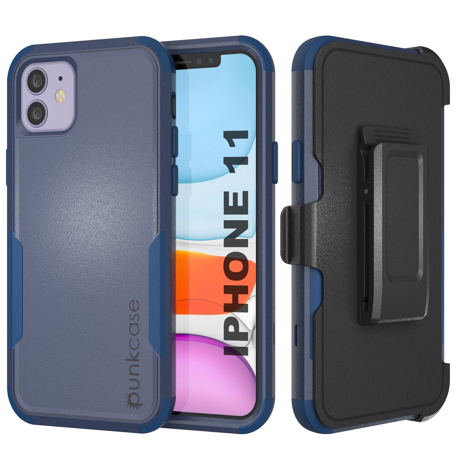 Punkcase for iPhone 11 Belt Clip Multilayer Holster Case [Patron Series] [Mint-Pink]