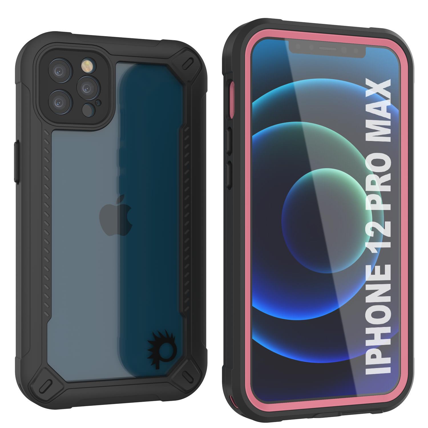 iPhone 12 Pro Max Waterproof IP68 Case, Punkcase [Purple]  [Maximus Series] [Slim Fit] [IP68 Certified] [Shockresistant] Clear Armor Cover with Screen Protector | Ultimate Protection