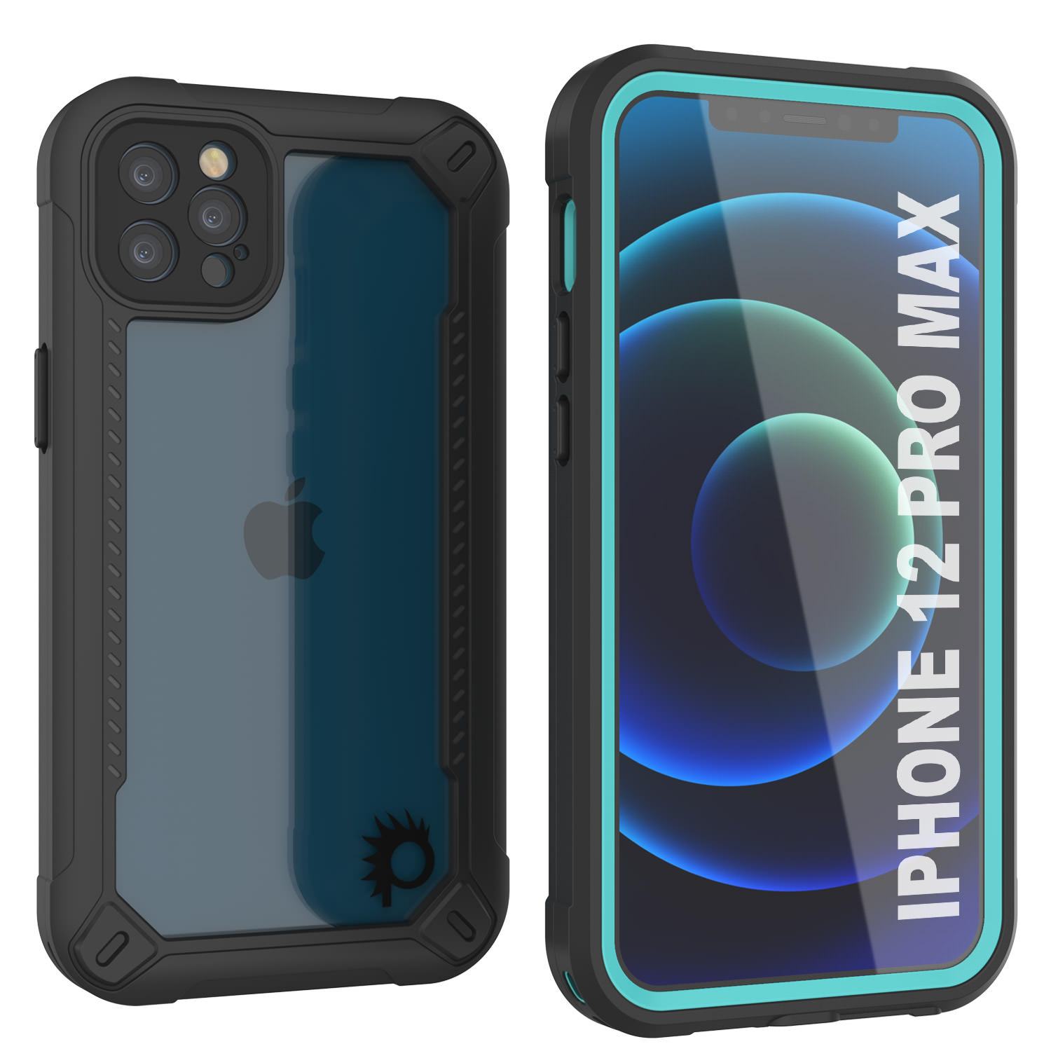 iPhone 12 Pro Max Waterproof IP68 Case, Punkcase [red]  [Maximus Series] [Slim Fit] [IP68 Certified] [Shockresistant] Clear Armor Cover with Screen Protector | Ultimate Protection