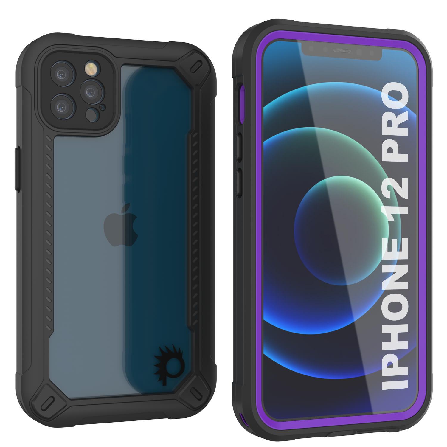 iPhone 12 Pro Waterproof IP68 Case, Punkcase [teal]  [Maximus Series] [Slim Fit] [IP68 Certified] [Shockresistant] Clear Armor Cover with Screen Protector | Ultimate Protection