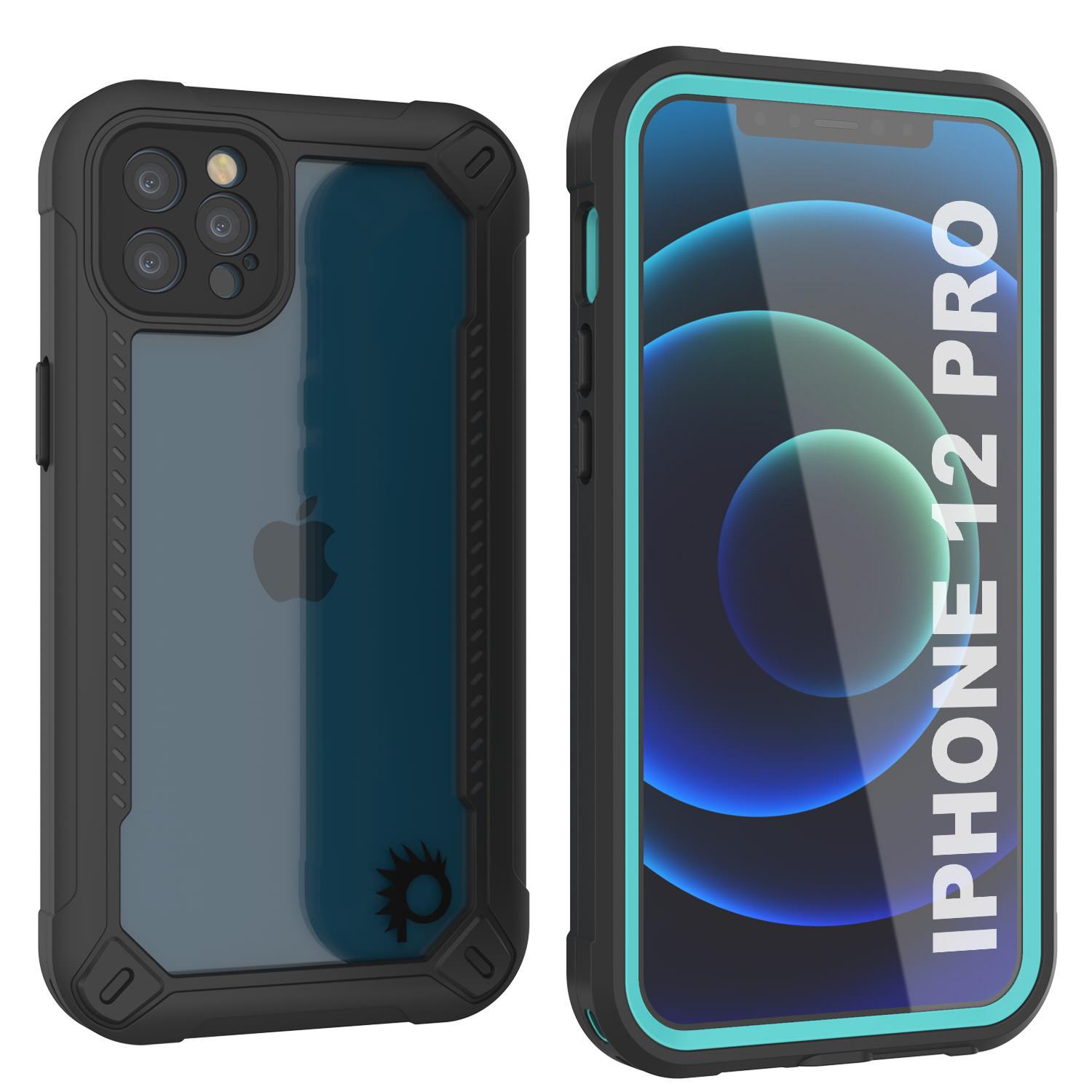iPhone 12 Pro Waterproof IP68 Case, Punkcase [white]  [Maximus Series] [Slim Fit] [IP68 Certified] [Shockresistant] Clear Armor Cover with Screen Protector | Ultimate Protection
