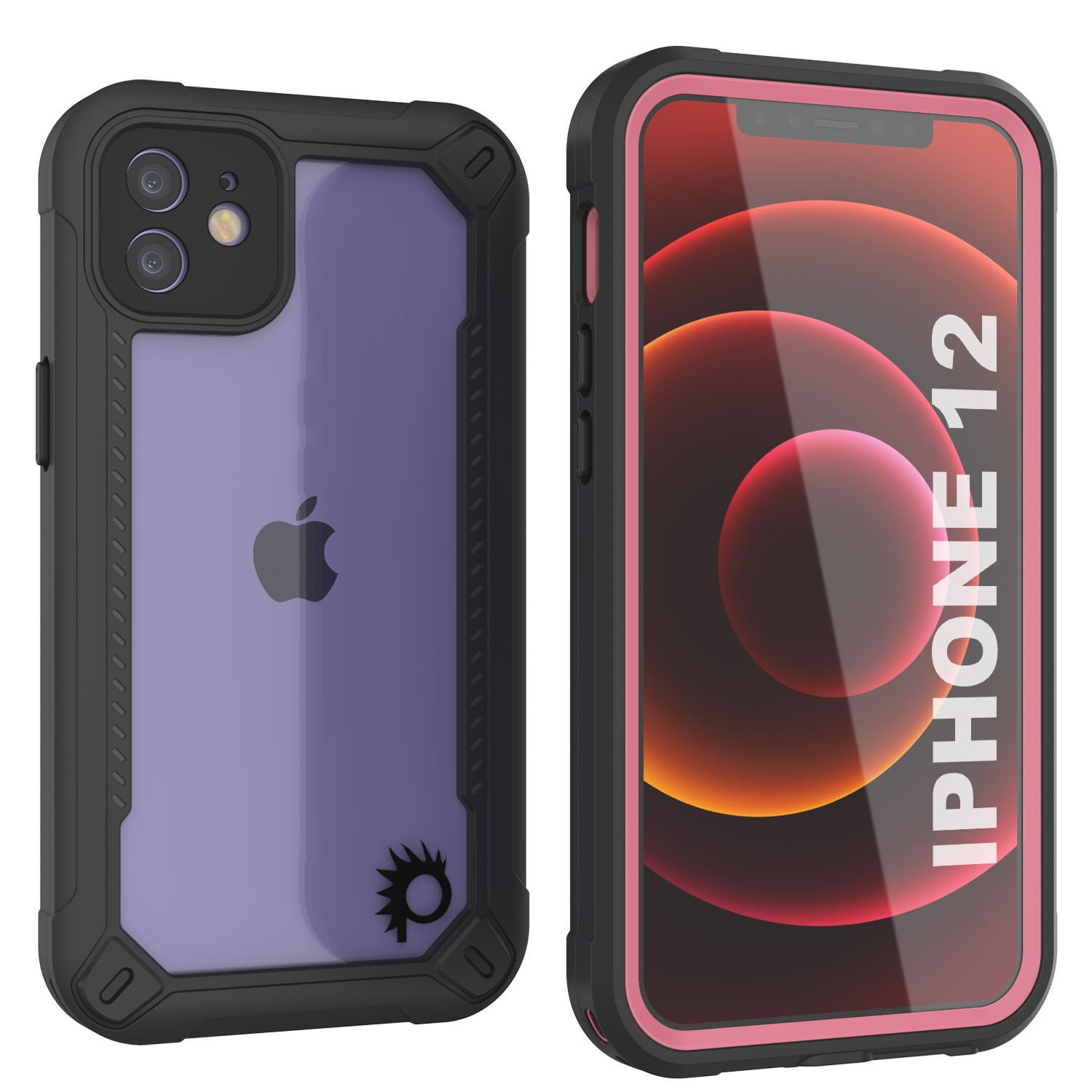 iPhone 12 Waterproof IP68 Case, Punkcase [Green]  [Maximus Series] [Slim Fit] [IP68 Certified] [Shockresistant] Clear Armor Cover with Screen Protector | Ultimate Protection