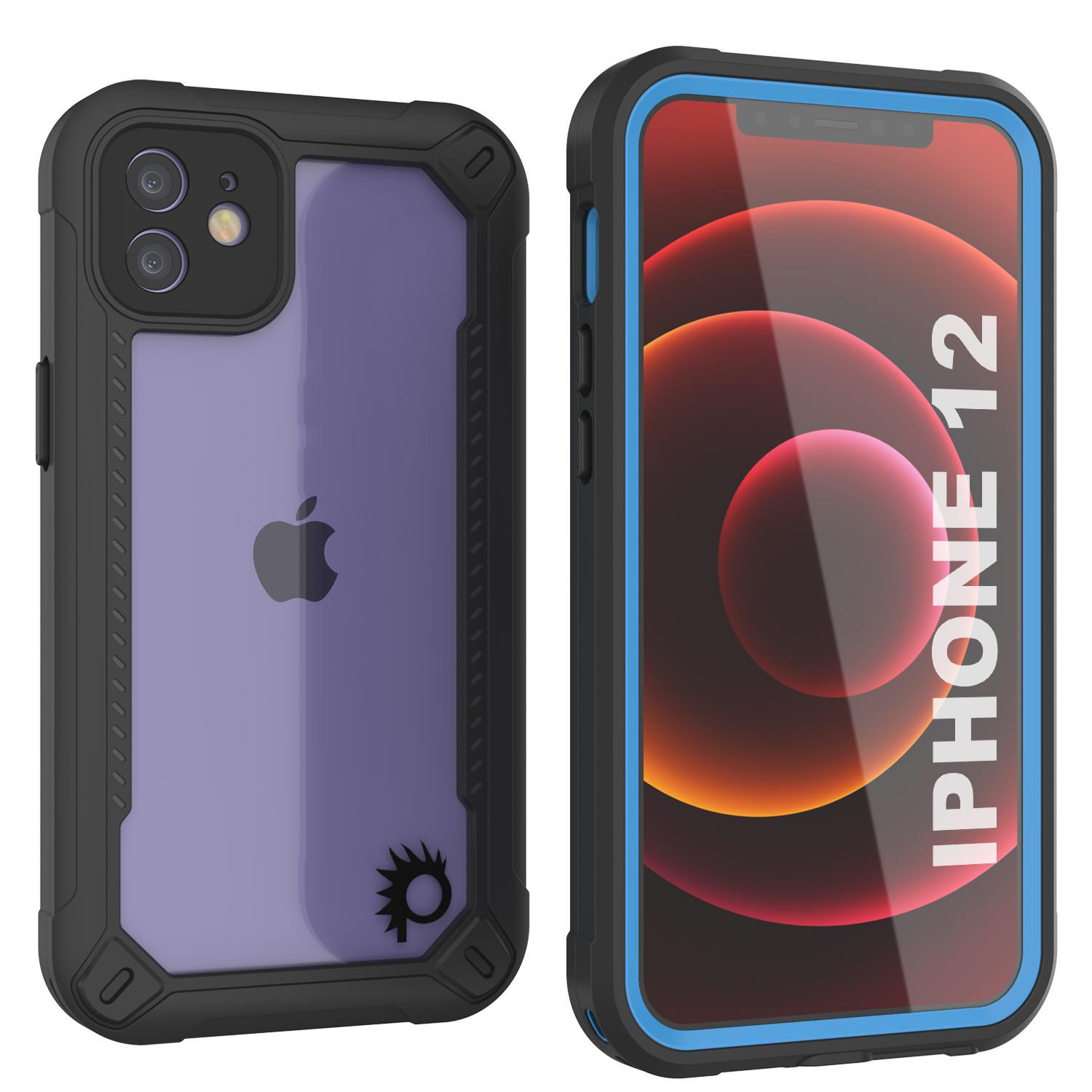 iPhone 12 Waterproof IP68 Case, Punkcase [white]  [Maximus Series] [Slim Fit] [IP68 Certified] [Shockresistant] Clear Armor Cover with Screen Protector | Ultimate Protection