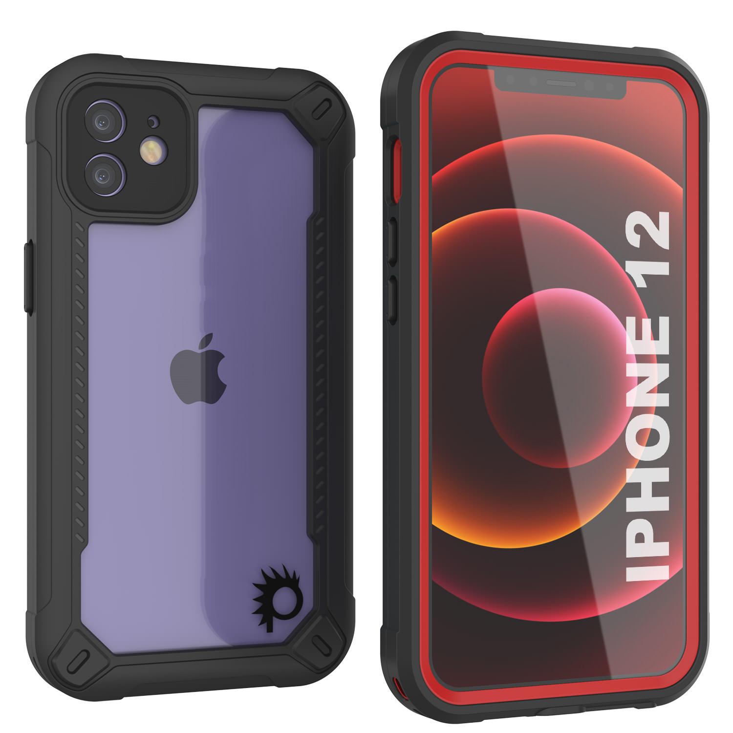 iPhone 12 Waterproof IP68 Case, Punkcase [Blue]  [Maximus Series] [Slim Fit] [IP68 Certified] [Shockresistant] Clear Armor Cover with Screen Protector | Ultimate Protection