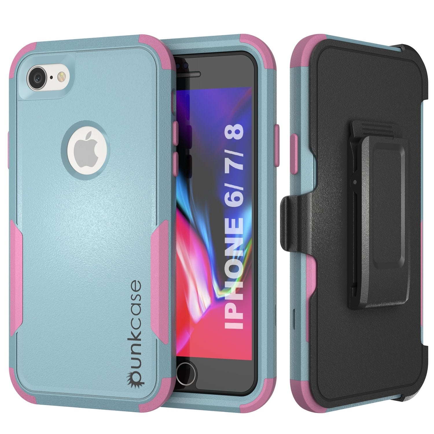 Punkcase for iPhone 6 Belt Clip Multilayer Holster Case [Patron Series] [Black]