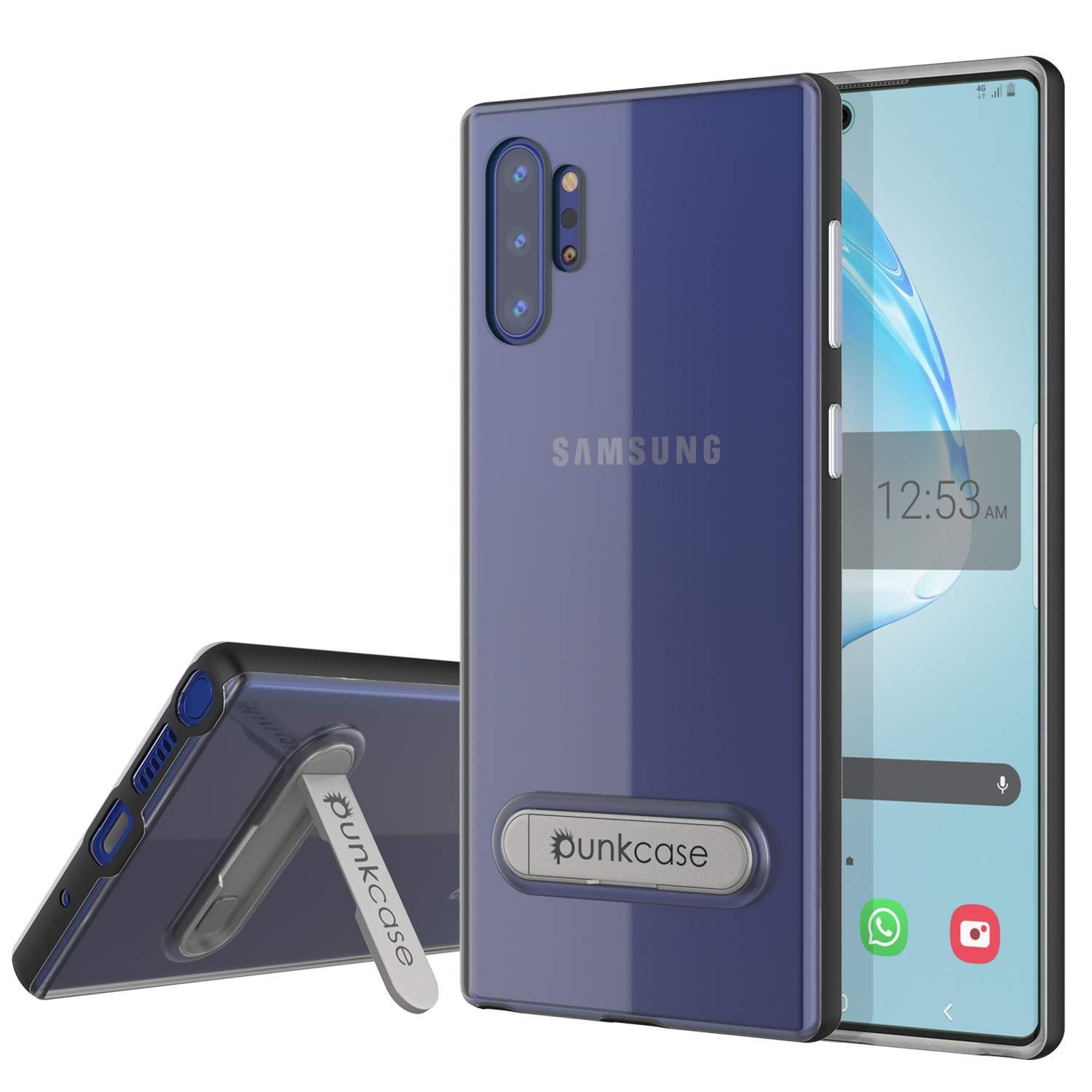 Galaxy Note 10+ Plus Lucid 3.0 PunkCase Armor Cover w/Integrated Kickstand and Screen Protector [Silver]