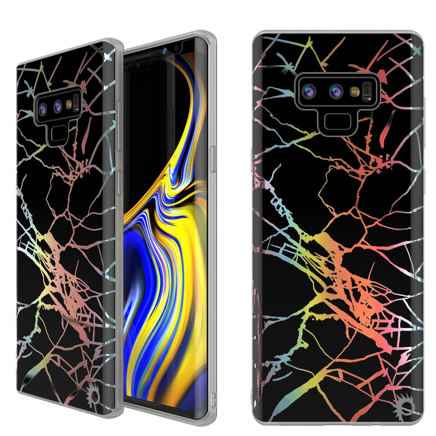 Galaxy Note 9 Full Body W/ Screen Protector Marble Case (Rose Mirage)