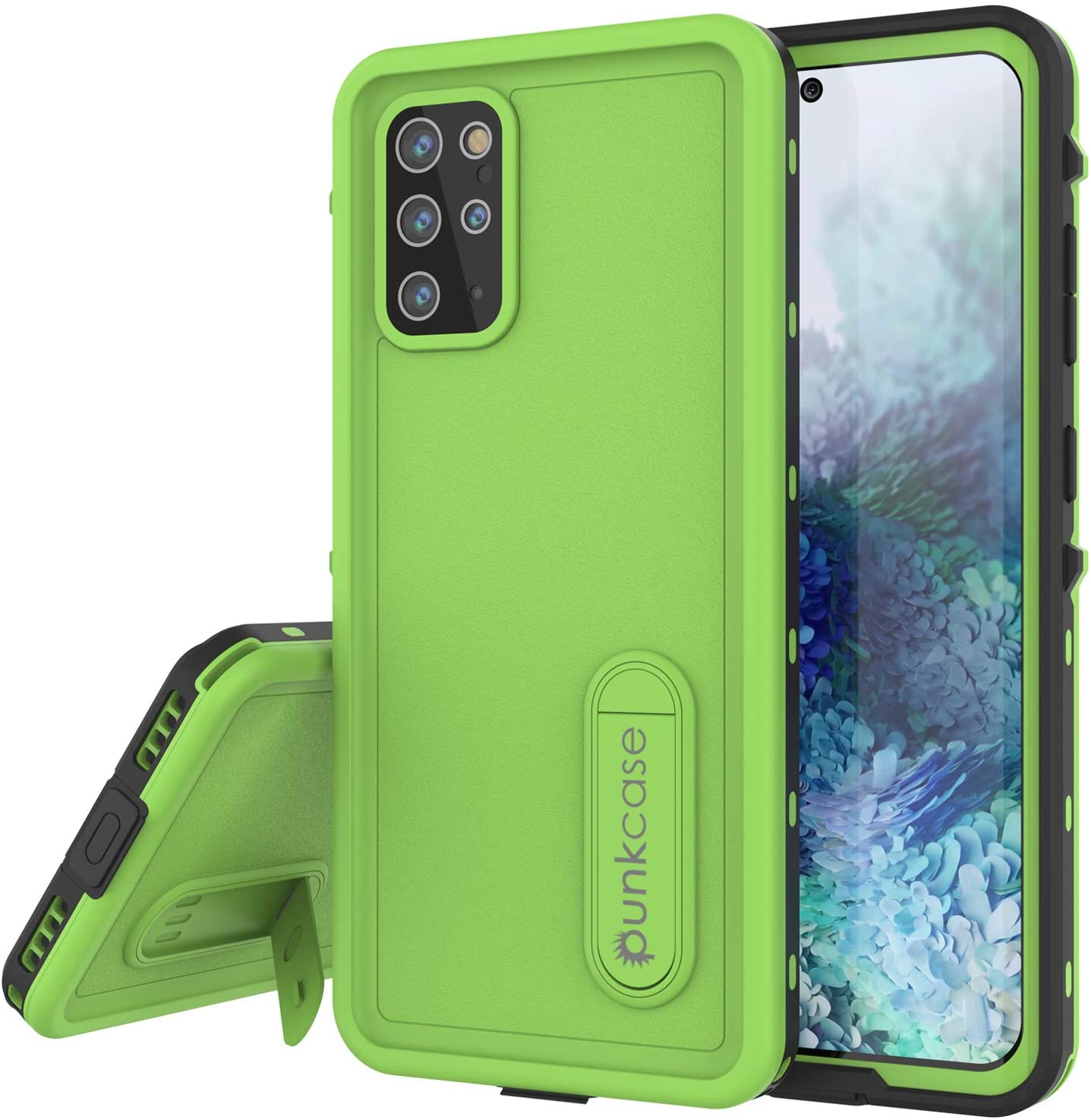 Galaxy S20+ Plus Waterproof Case, Punkcase [KickStud Series] Armor Cover [Light Blue]