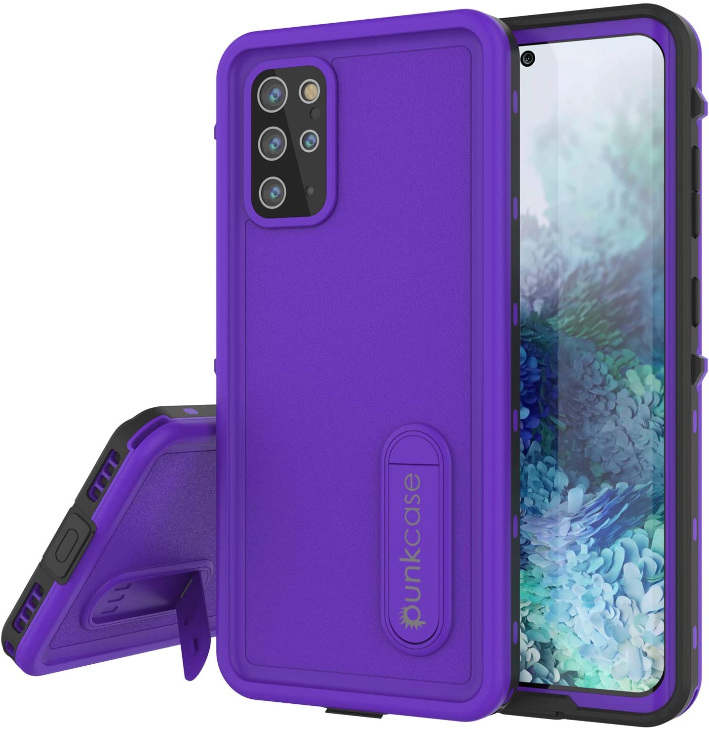 Galaxy S20+ Plus Waterproof Case, Punkcase [KickStud Series] Armor Cover [Black]