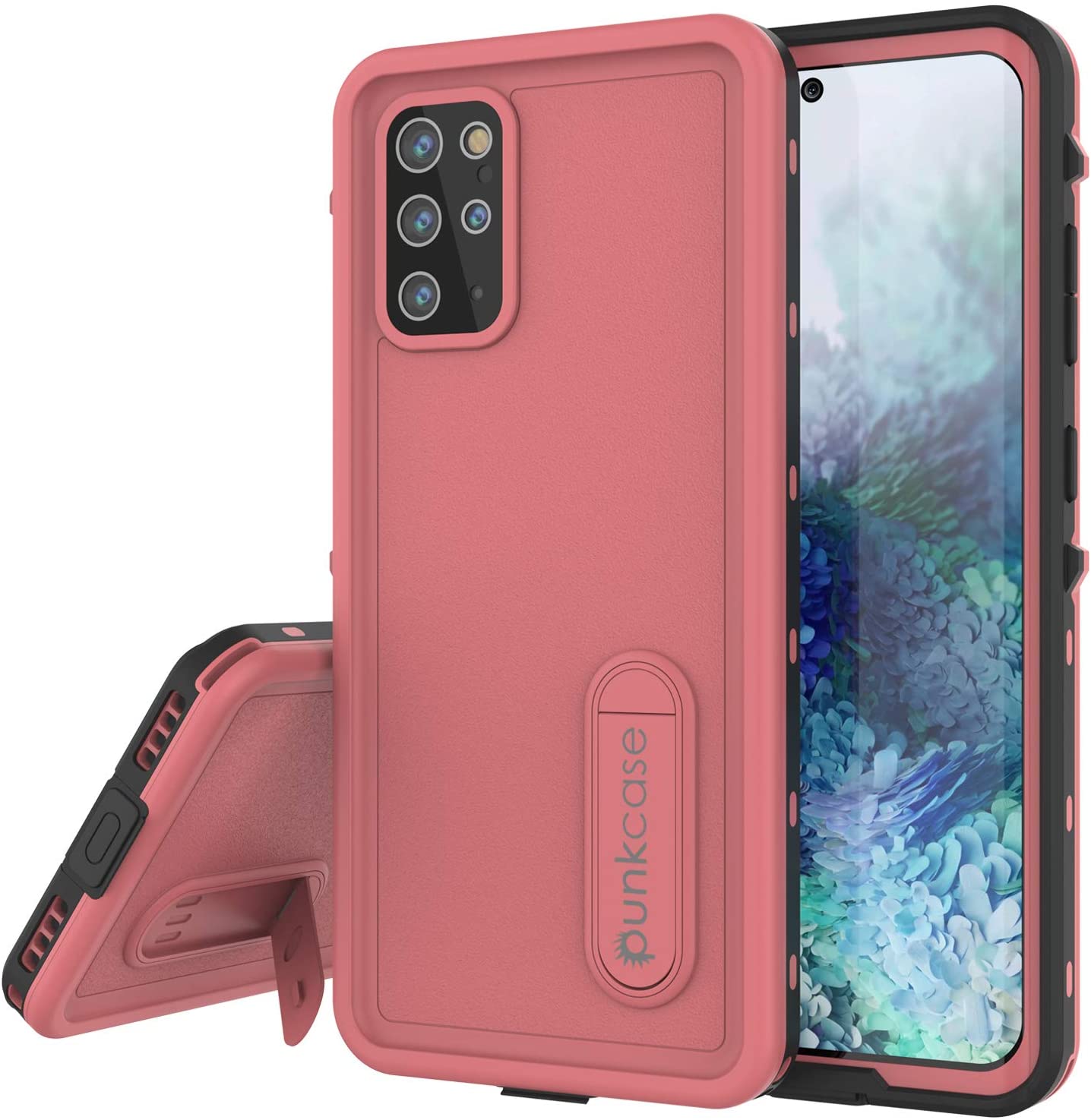 Galaxy S20+ Plus Waterproof Case, Punkcase [KickStud Series] Armor Cover [Black]
