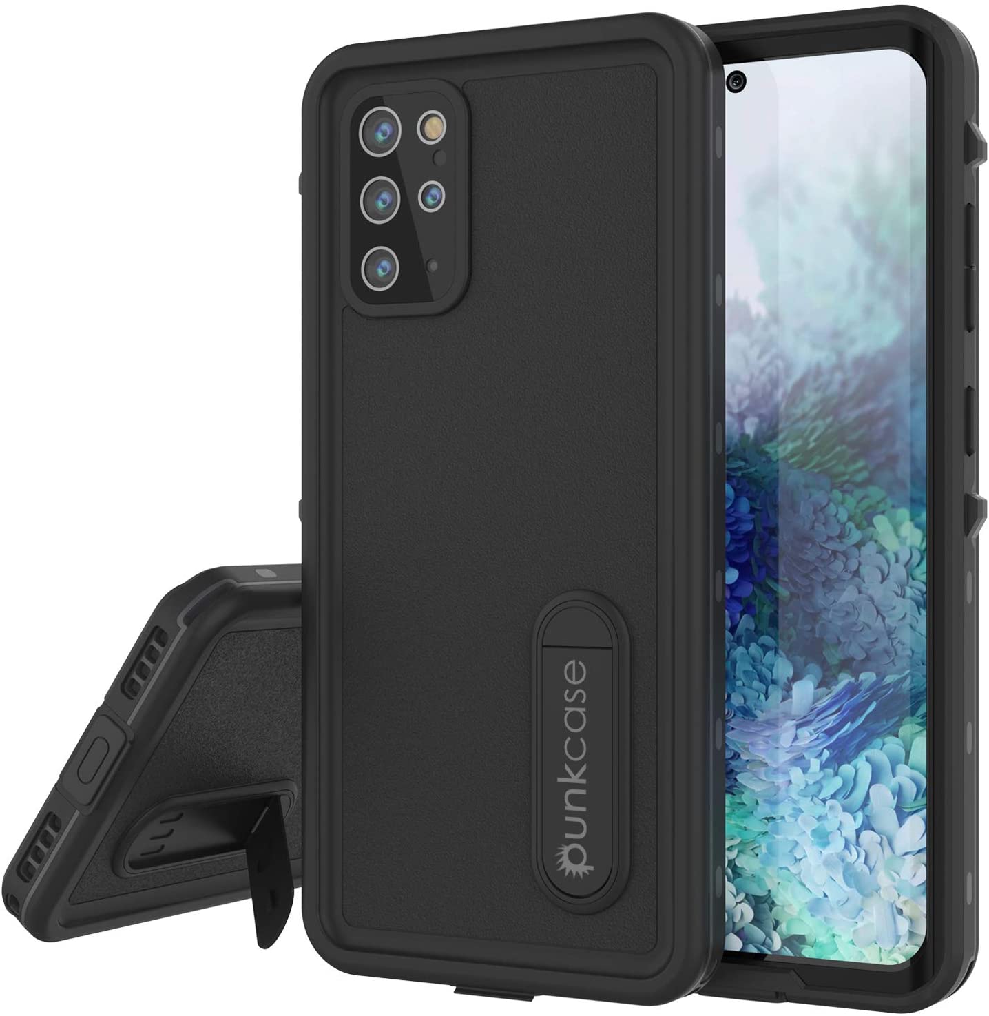 Galaxy S20+ Plus Waterproof Case, Punkcase [KickStud Series] Armor Cover [Red]
