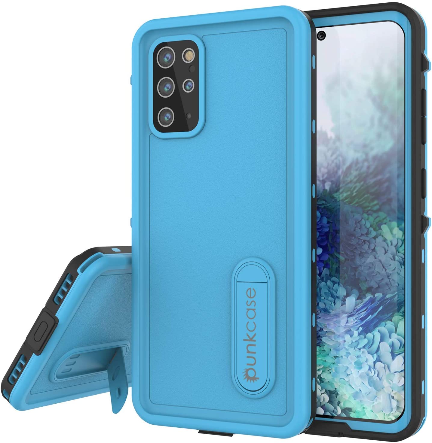 Galaxy S20+ Plus Waterproof Case, Punkcase [KickStud Series] Armor Cover [Black]