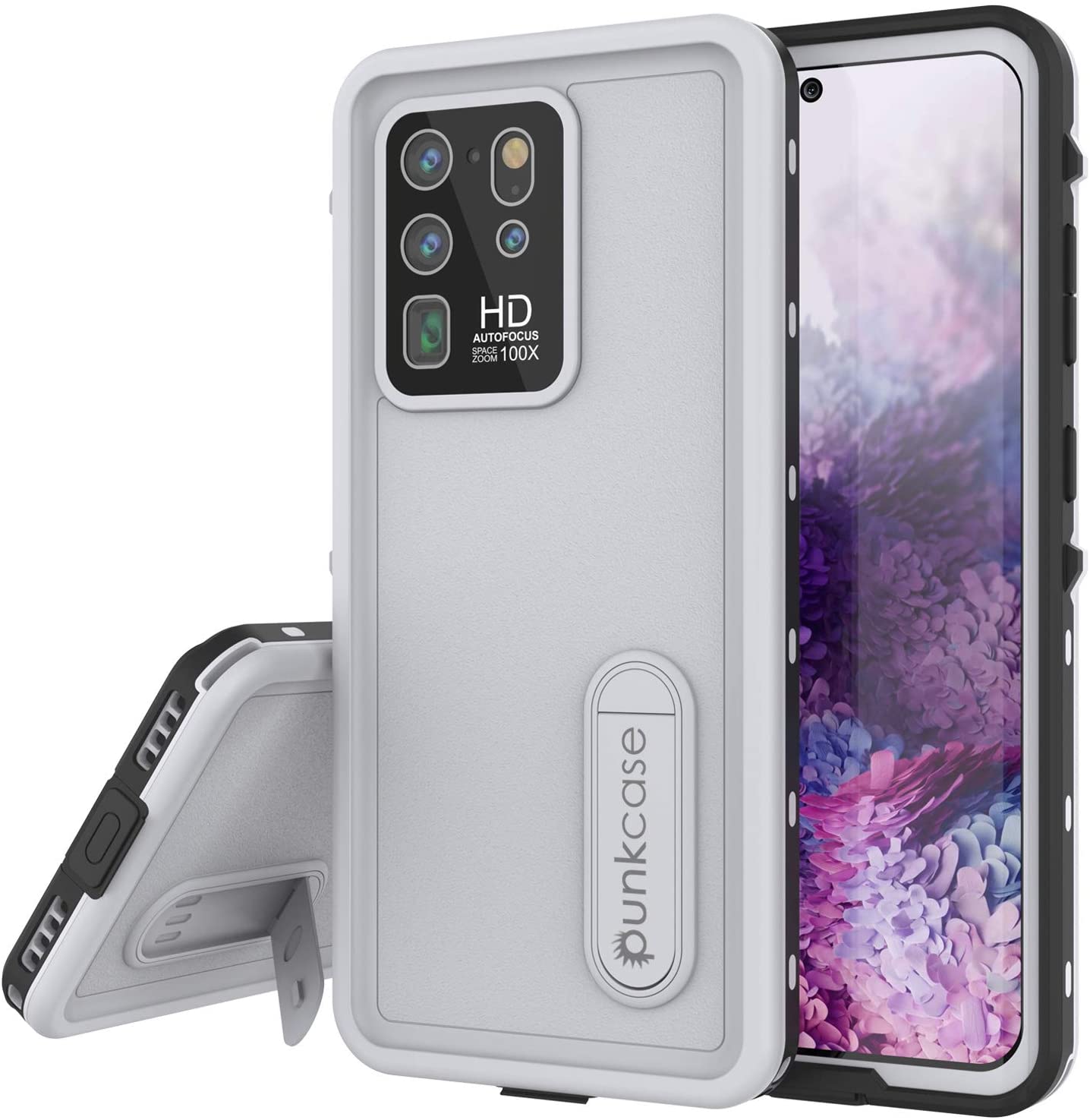 Galaxy S20 Ultra Waterproof Case, Punkcase [KickStud Series] Armor Cover [Purple]