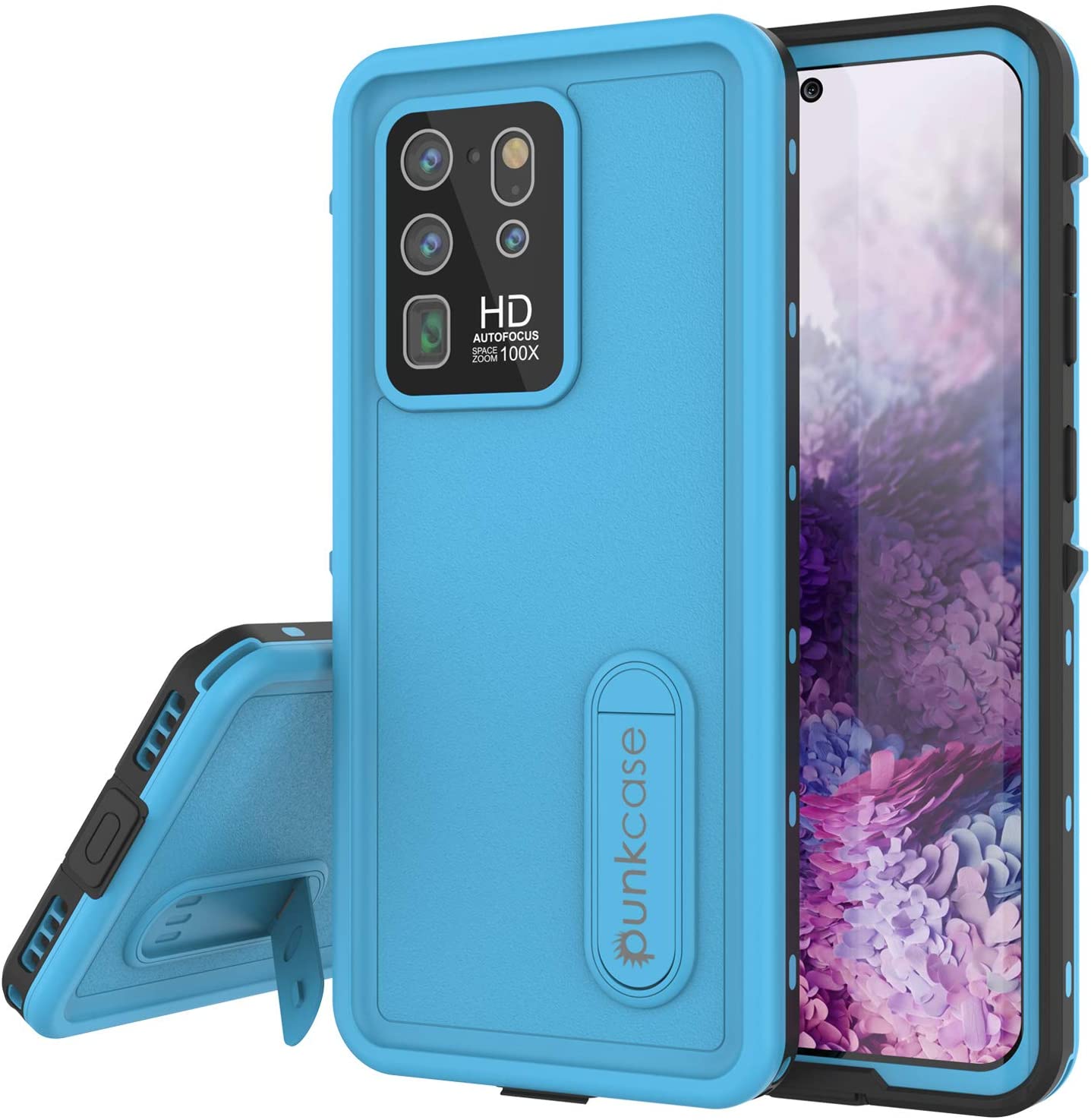Galaxy S20 Ultra Waterproof Case, Punkcase [KickStud Series] Armor Cover [Purple]