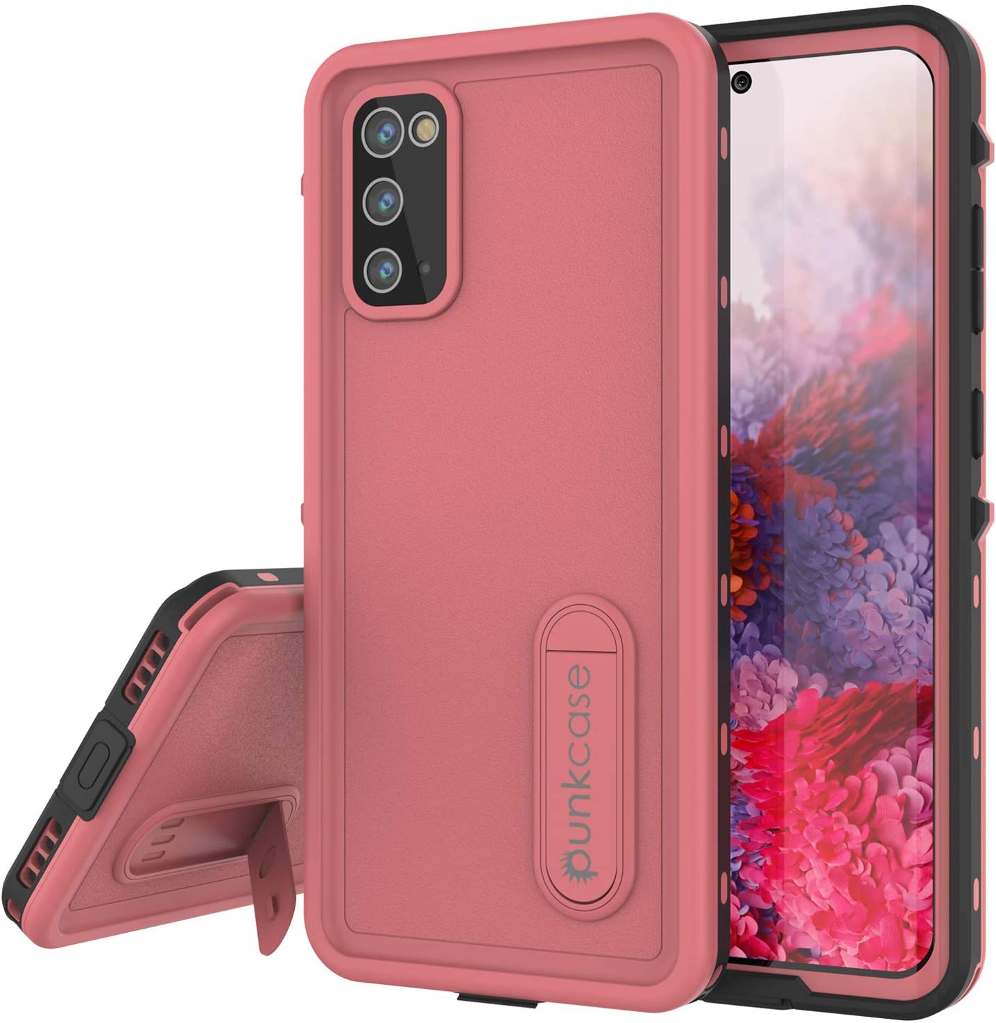 Galaxy S20 Waterproof Case, Punkcase [KickStud Series] Armor Cover [Black]