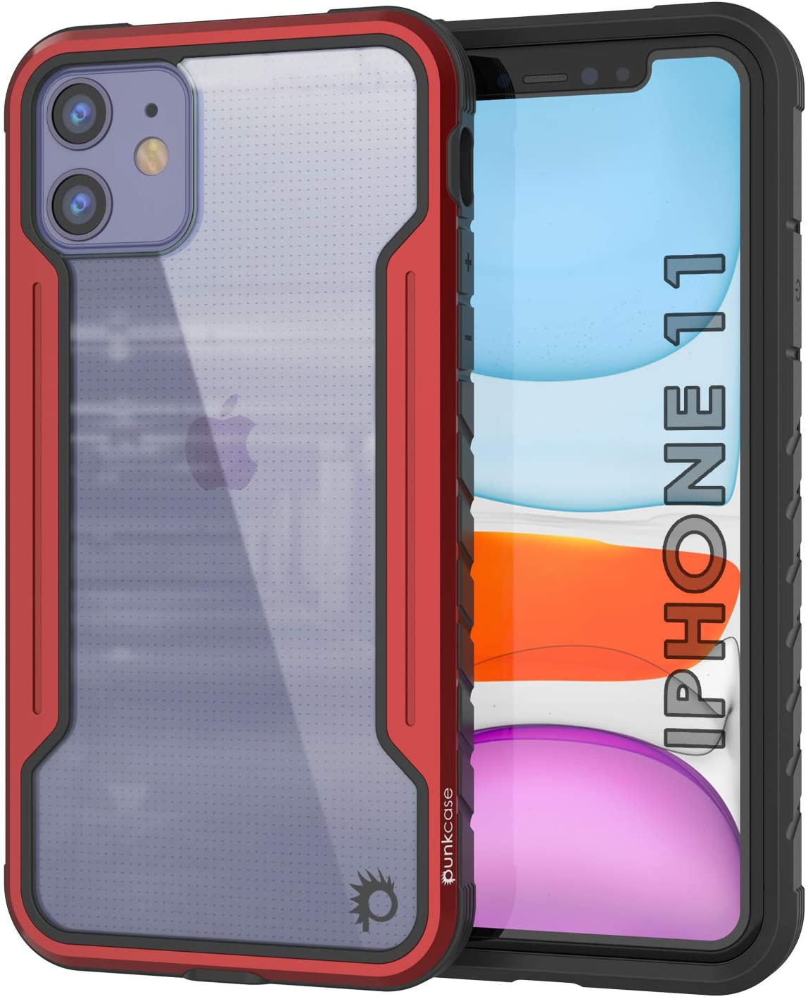 Punkcase iPhone 12 ravenger Case Protective Military Grade Multilayer Cover [Grey]