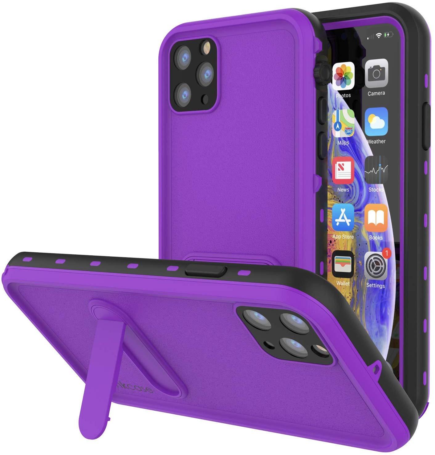 iPhone 11 Pro Max Waterproof Case, Punkcase [KickStud Series] Armor Cover [White]
