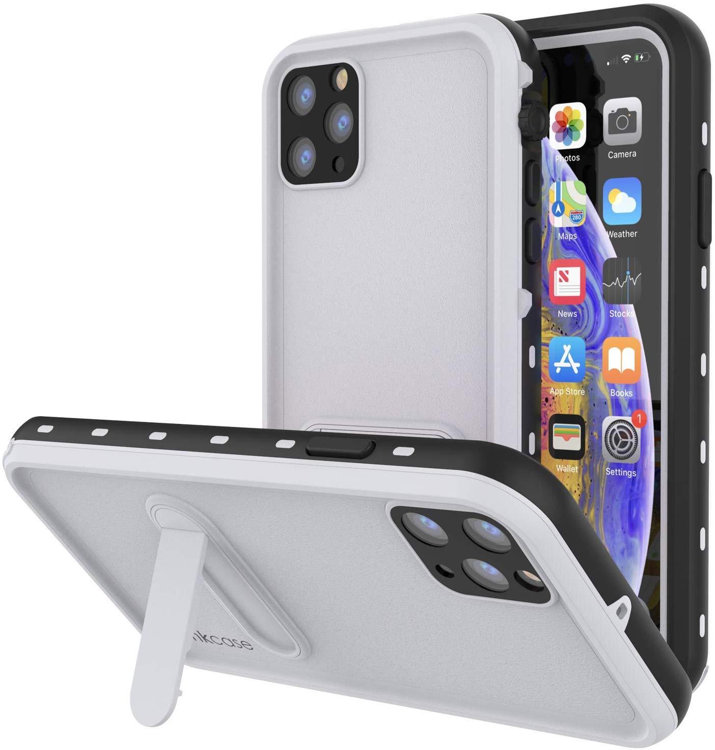 iPhone 11 Pro Max Waterproof Case, Punkcase [KickStud Series] Armor Cover [Purple]