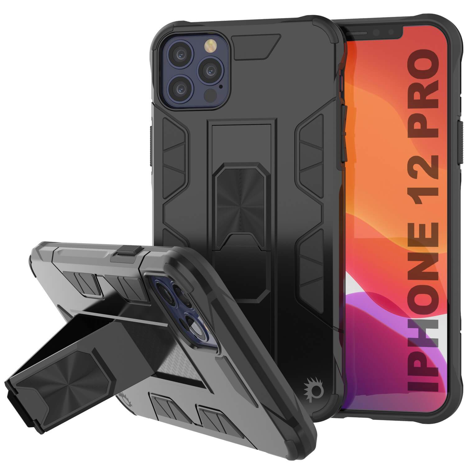 Punkcase iPhone 12 Pro Case [ArmorShield Series] Military Style Protective Dual Layer Case Gold