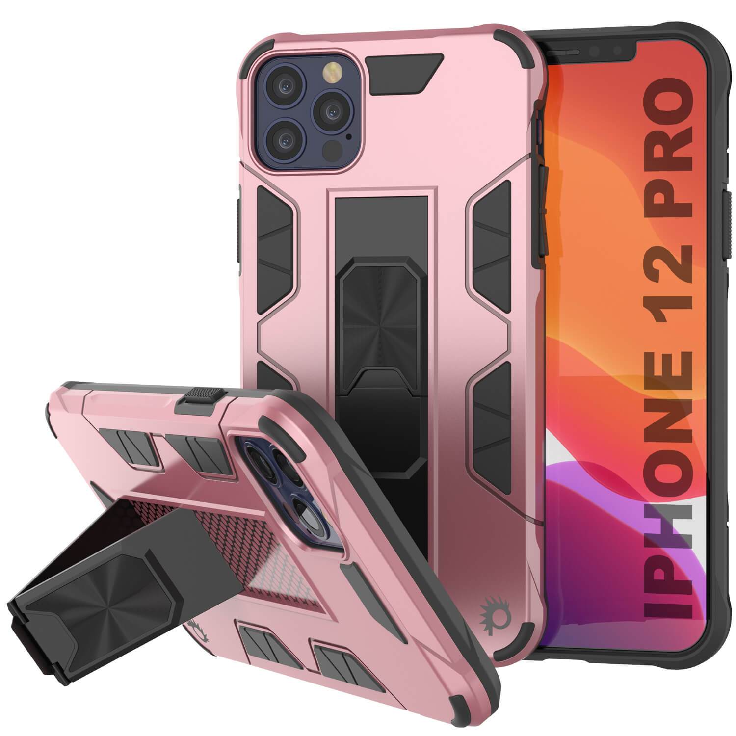 Punkcase iPhone 12 Pro Case [ArmorShield Series] Military Style Protective Dual Layer Case Gold