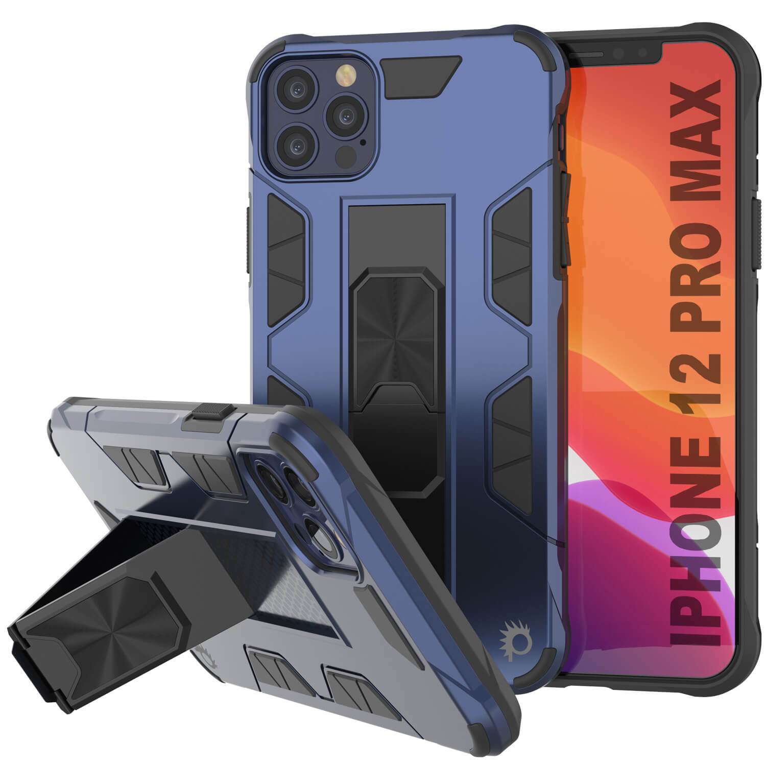 Punkcase iPhone 12 Pro Max Case [ArmorShield Series] Military Style Protective Dual Layer Case Silver