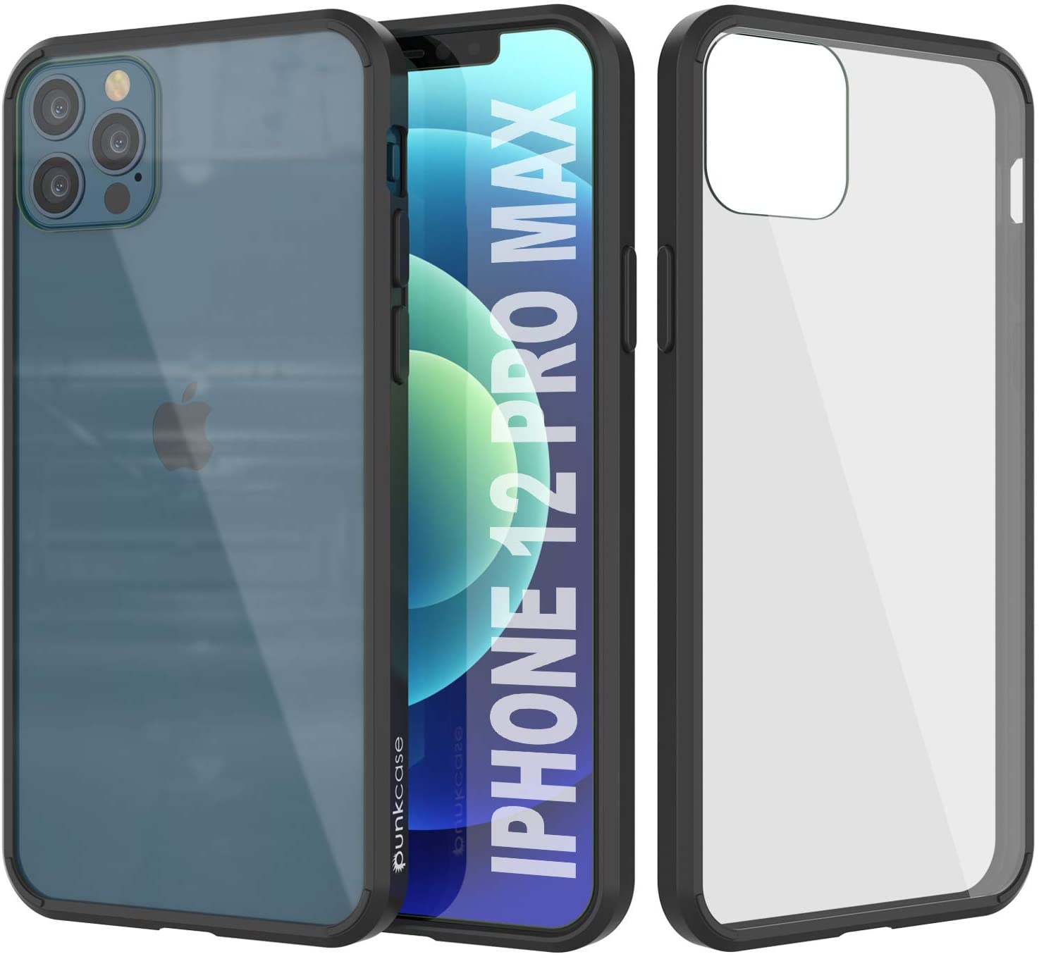 iPhone 12 Pro Max Case Punkcase® LUCID 2.0 Clear Series Series w/ PUNK SHIELD Screen Protector | Ultra Fit