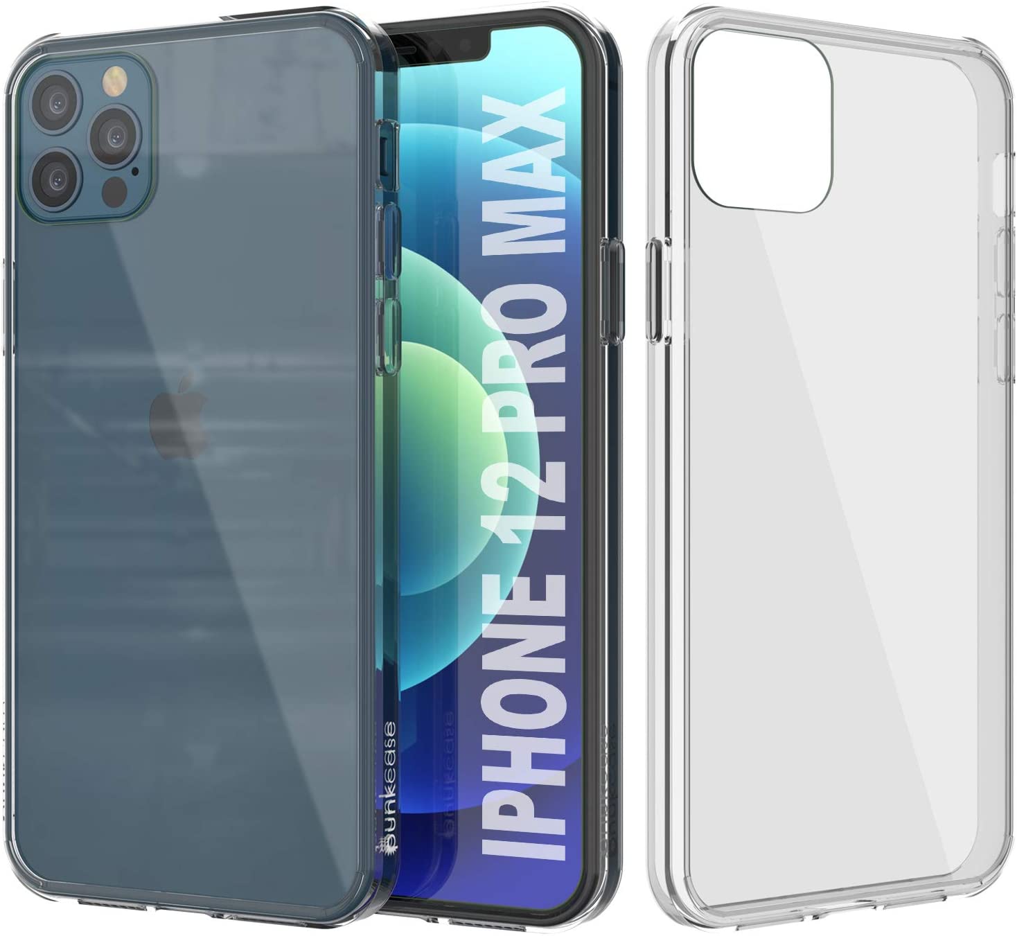 iPhone 12 Pro Max Case Punkcase® LUCID 2.0 Black Series w/ PUNK SHIELD Screen Protector | Ultra Fit