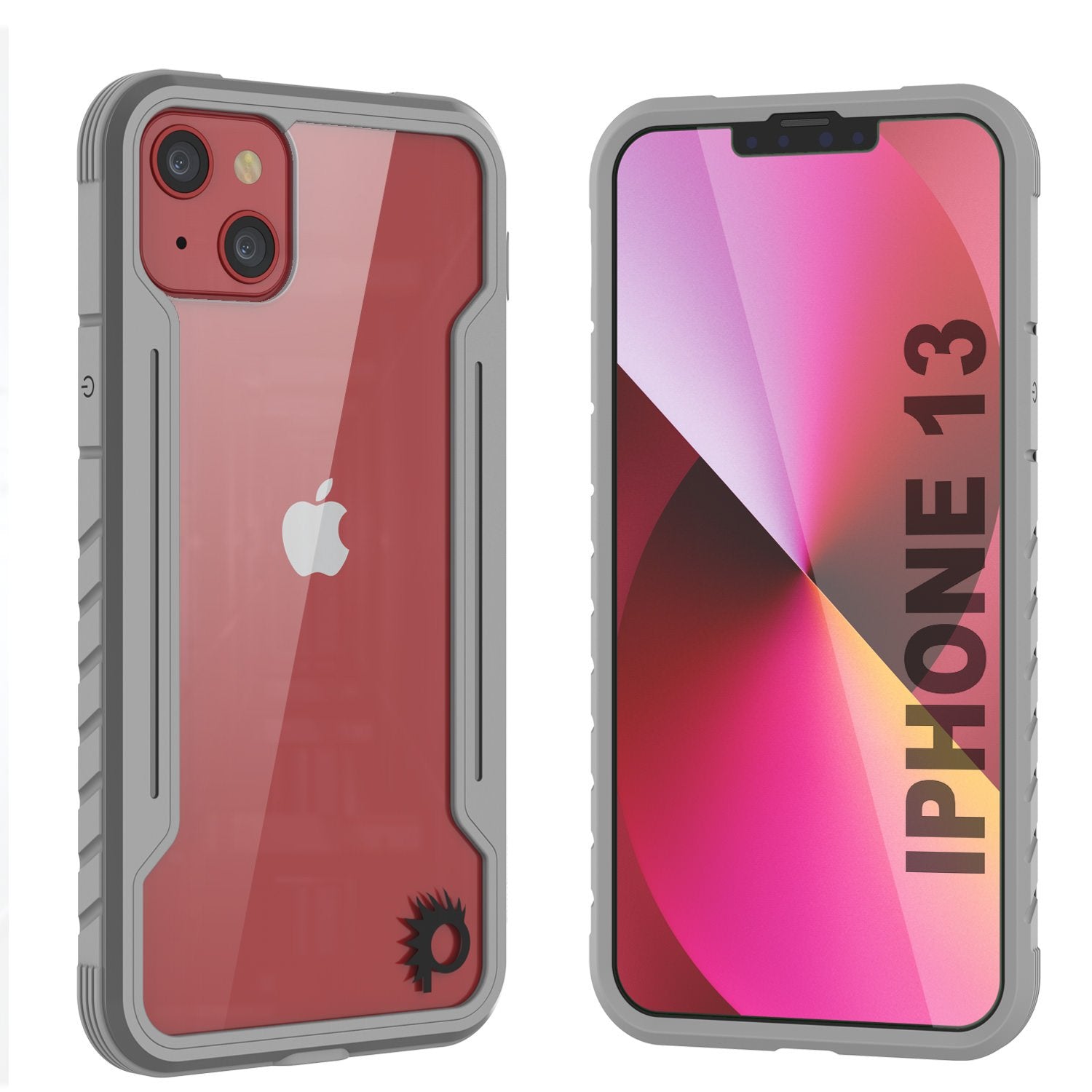 Punkcase iPhone 14 Ravenger MAG Defense Case Protective Military Grade Multilayer Cover [Grey-Black]