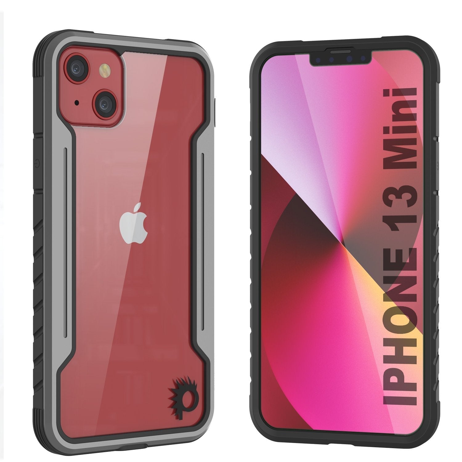 Punkcase iPhone 13 Mini ravenger Case Protective Military Grade Multilayer Cover [Rainbow]