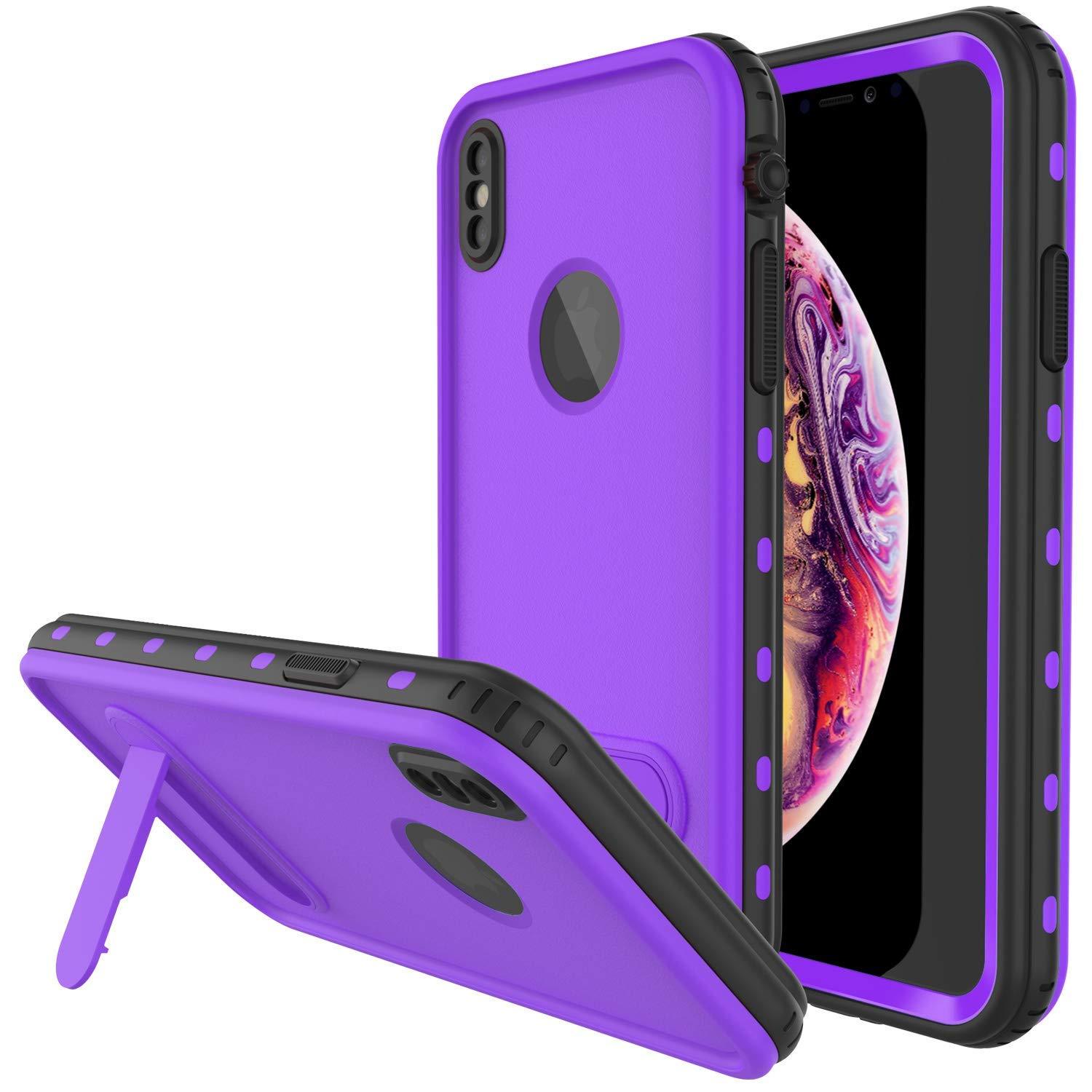 iPhone XR Waterproof Case, Punkcase [KickStud Series] Armor Cover [Pink]
