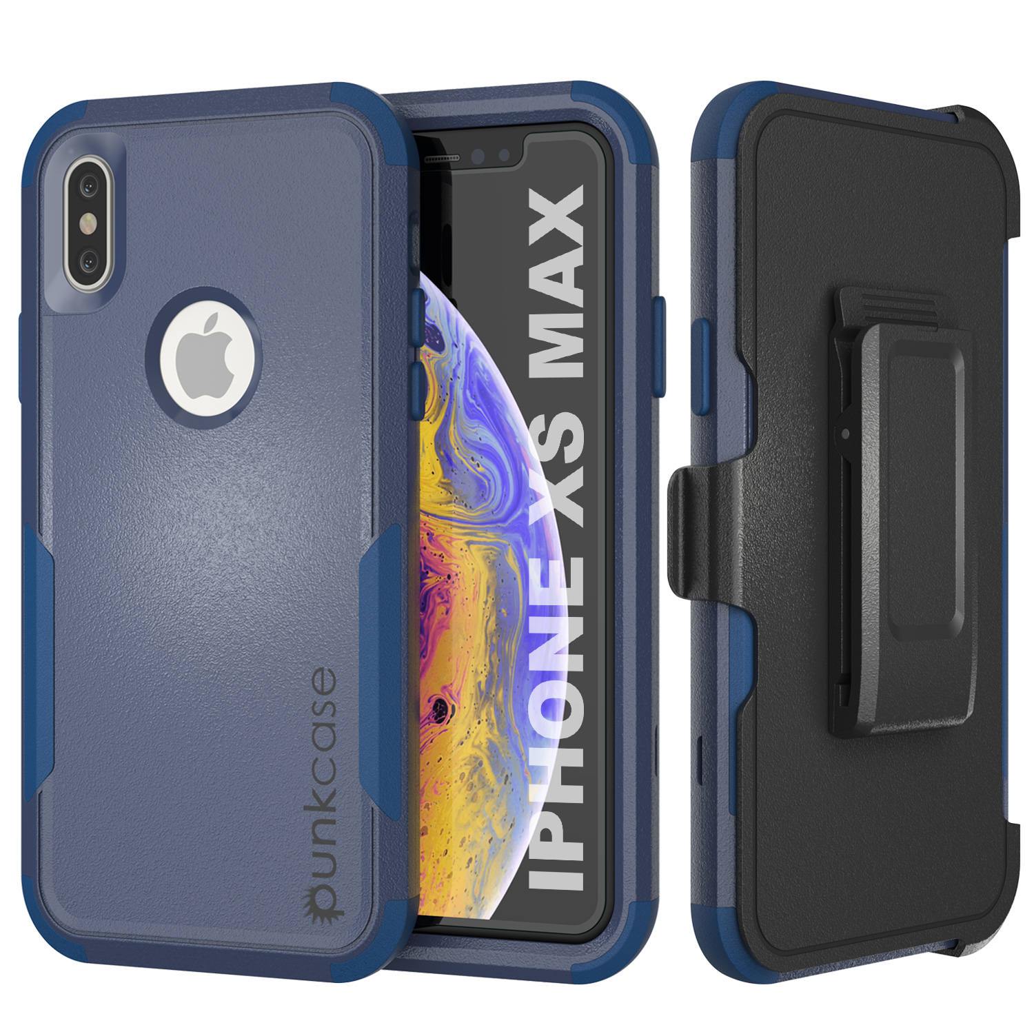 Punkcase for iPhone XS Max Belt Clip Multilayer Holster Case [Patron Series] [Pink]