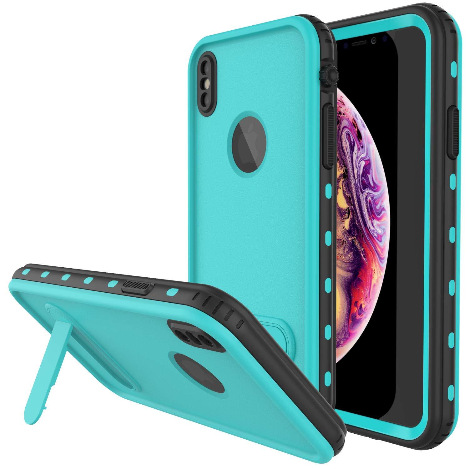 iPhone XS Max Waterproof Case, Punkcase [KickStud Series] Armor Cover [Pink]