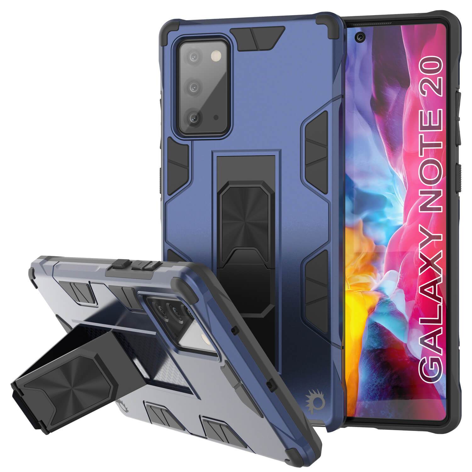 Punkcase Note 20 Case [ArmorShield Series] Military Style Protective Dual Layer Case Black