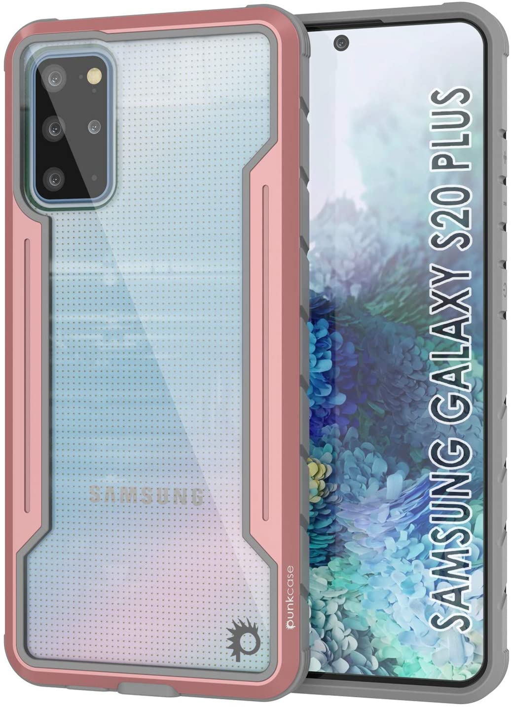 Punkcase S20+ Plus ravenger Case Protective Military Grade Multilayer Cover [Red]