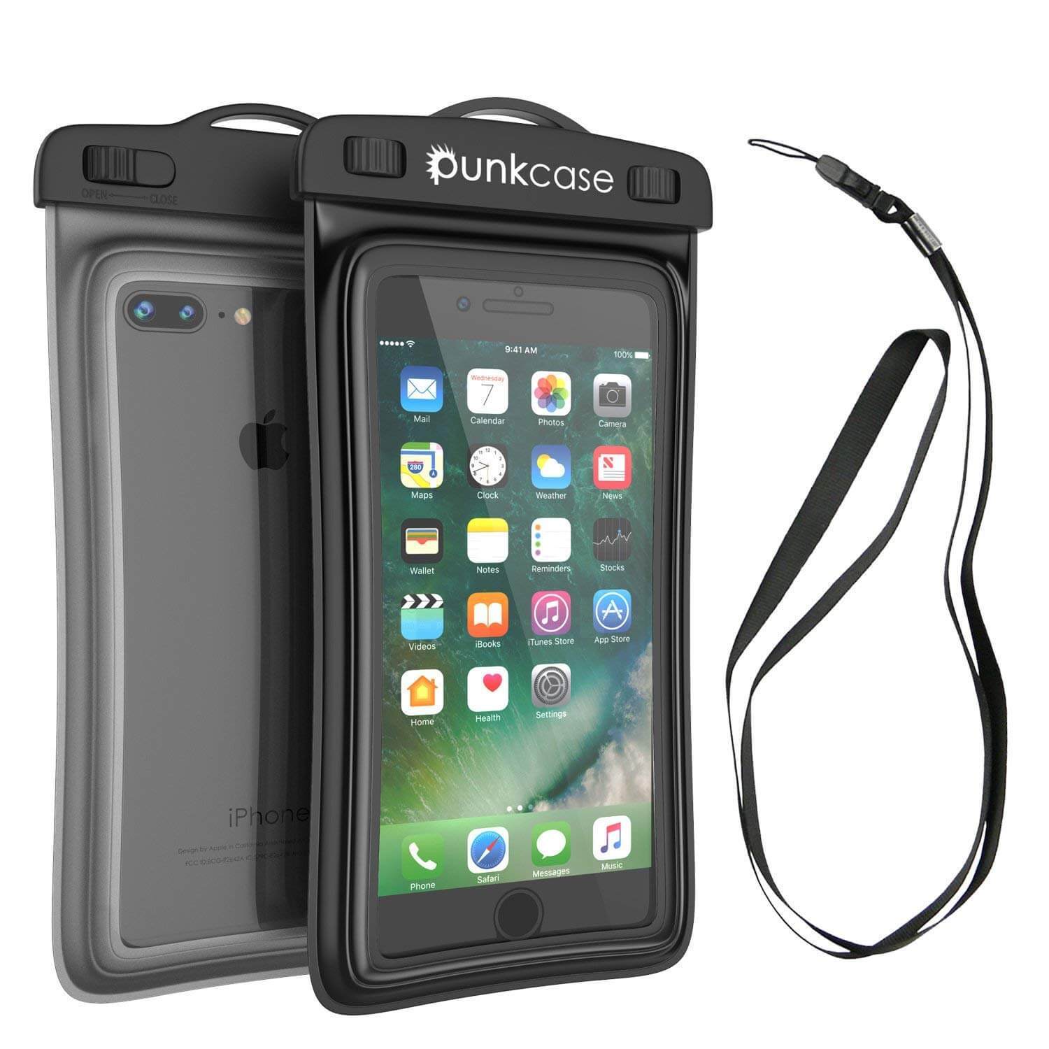 Waterproof Phone Pouch, PunkBag Universal Floating Dry Case Bag for most Cell Phones [Light Green]