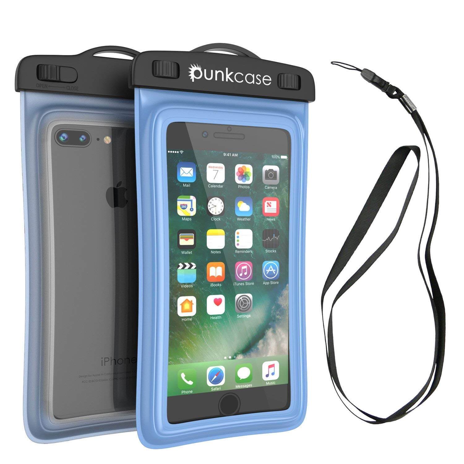 Waterproof Phone Pouch, PunkBag Universal Floating Dry Case Bag for most Cell Phones [Light Green]
