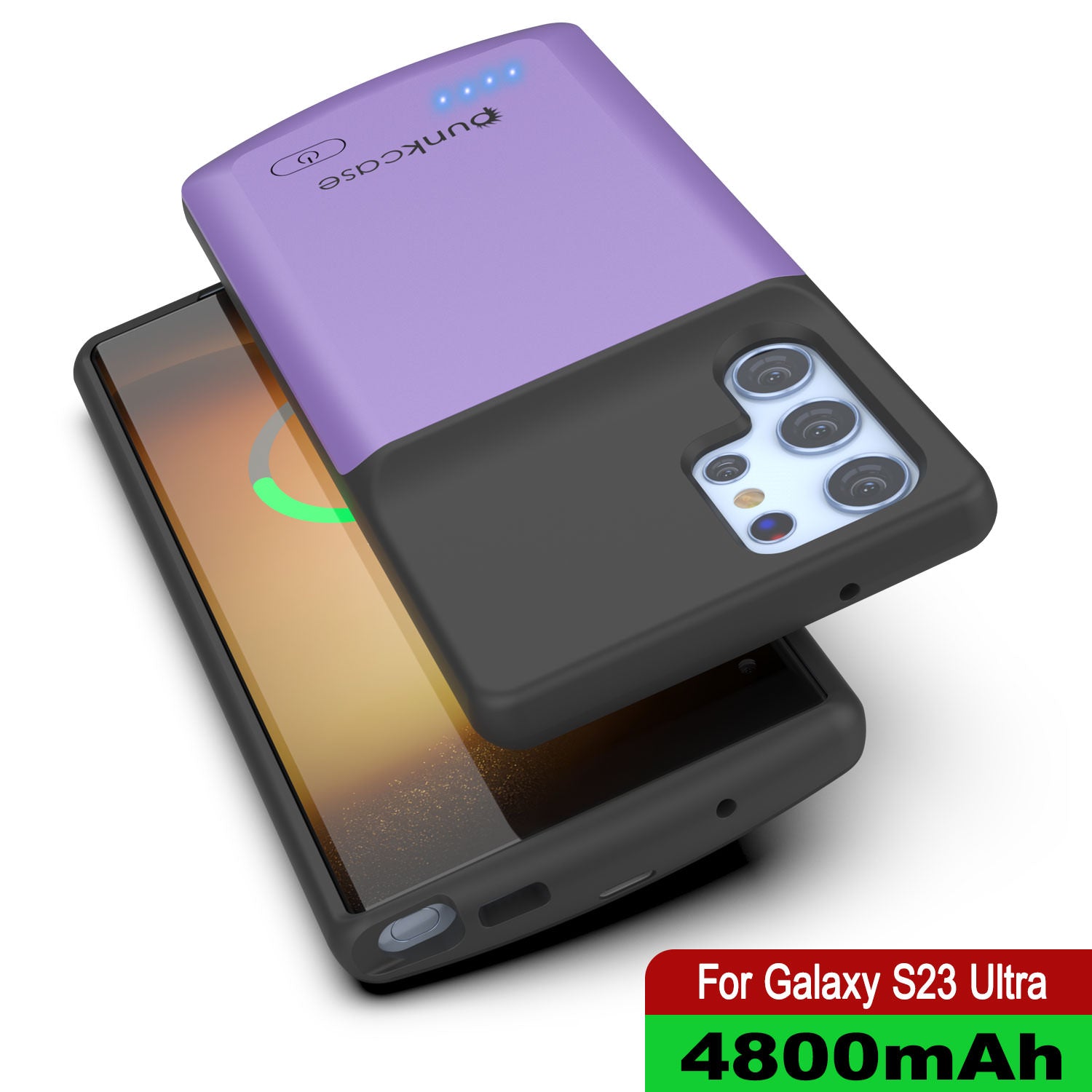 PunkJuice S24+ Plus Battery Case Purple - Portable Charging Power Juice Bank with 5000mAh