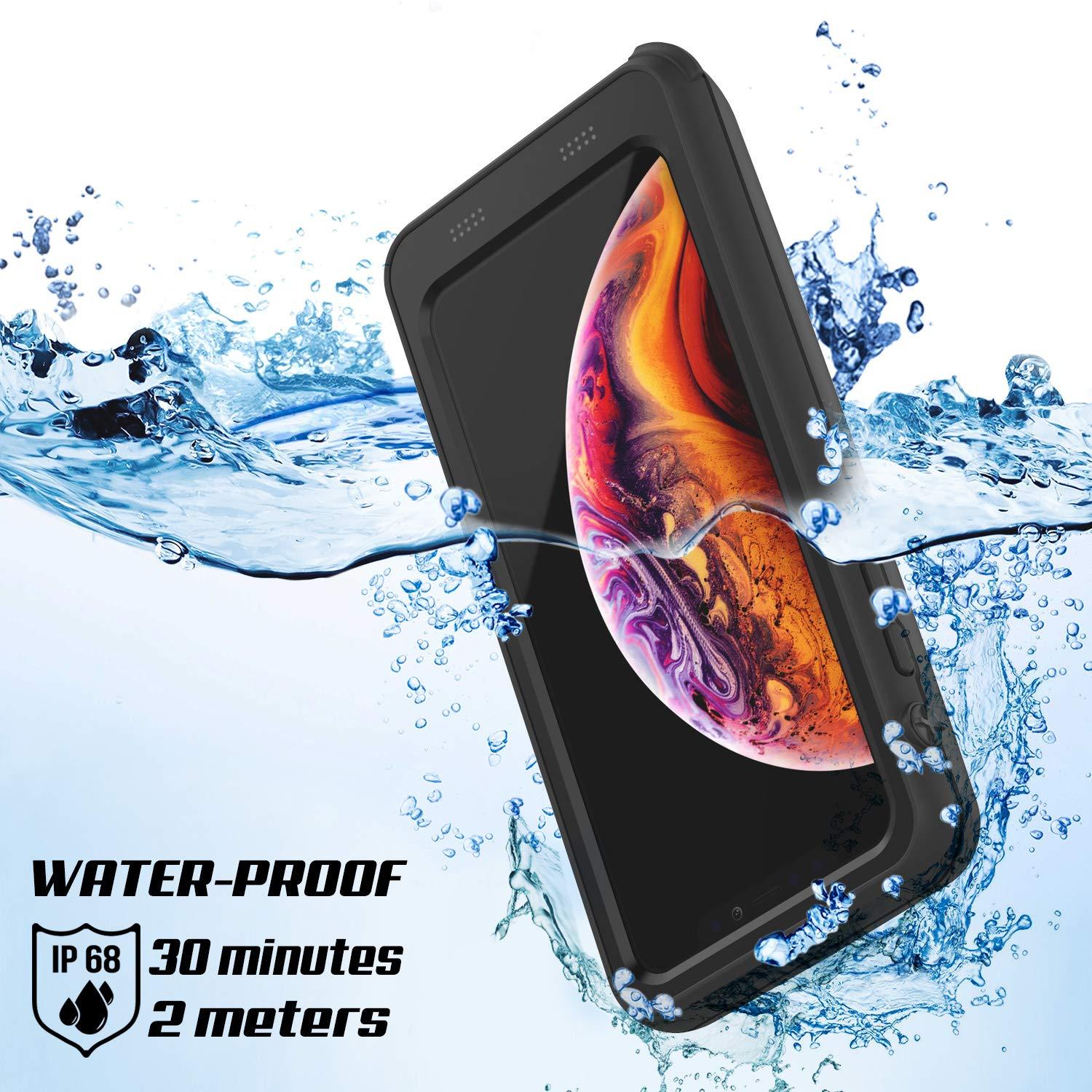 PunkJuice iPhone XS Max Battery Case, Waterproof, IP68 Certified [Ultra Slim] [Black]