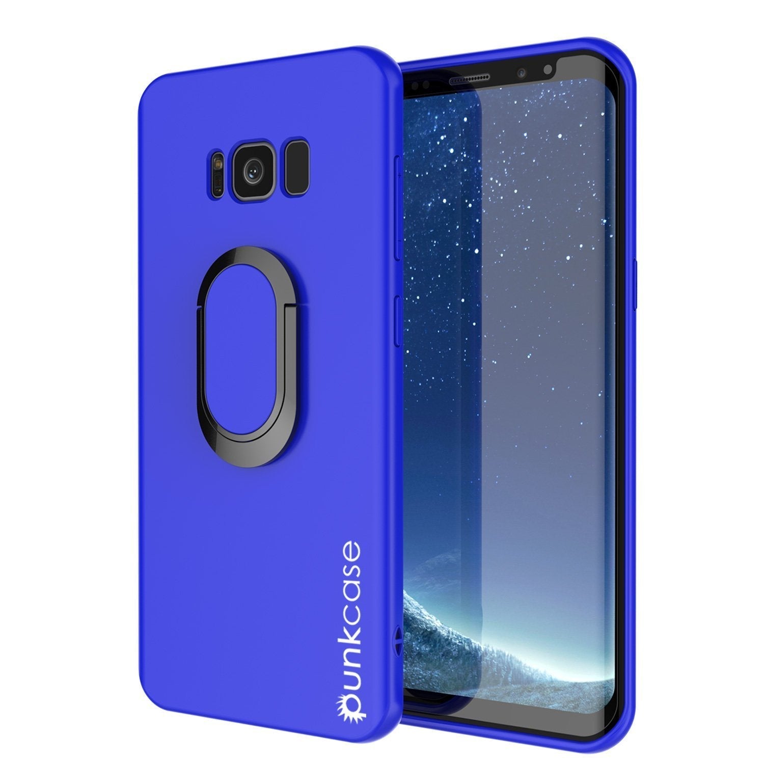 Galaxy S8 PLUS, Punkcase Magnetix Protective TPU Cover W/ Kickstand, Screen Protector [Red]