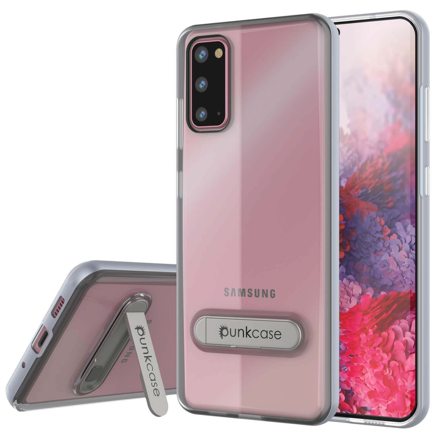 Galaxy S20 Case, PUNKcase [LUCID 3.0 Series] [Slim Fit] Armor Cover w/ Integrated Screen Protector [Grey]
