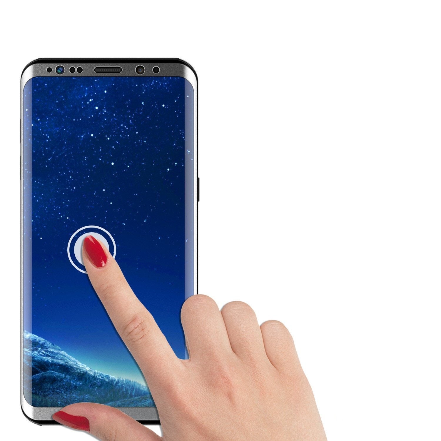Galaxy S8+ Plus  Black Punkcase Glass SHIELD Tempered Glass Screen Protector 0.33mm Thick 9H Glass