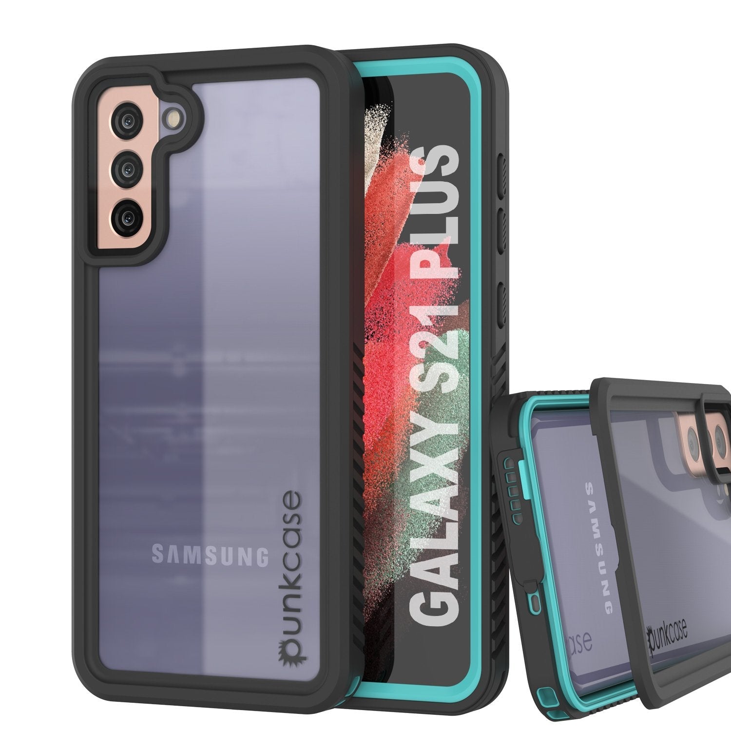 Galaxy S21+ Plus Water/Shock/Snowproof [Extreme Series] Slim Screen Protector Case [Red]
