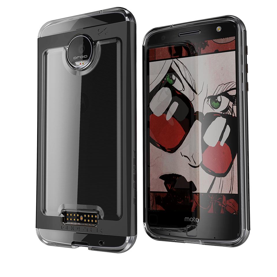 Motorola Moto Z Force Case, Ghostek Cloak 2.0 Black Series w/ Screen Protector | Aluminum Frame - PunkCase NZ