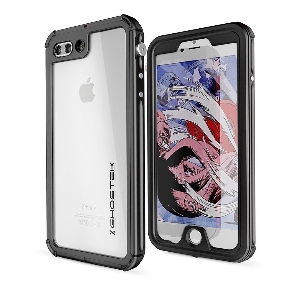 iPhone 8+ Plus Waterproof Case, Ghostek® Atomic 3.0 Black Series | Underwater | Touch-ID