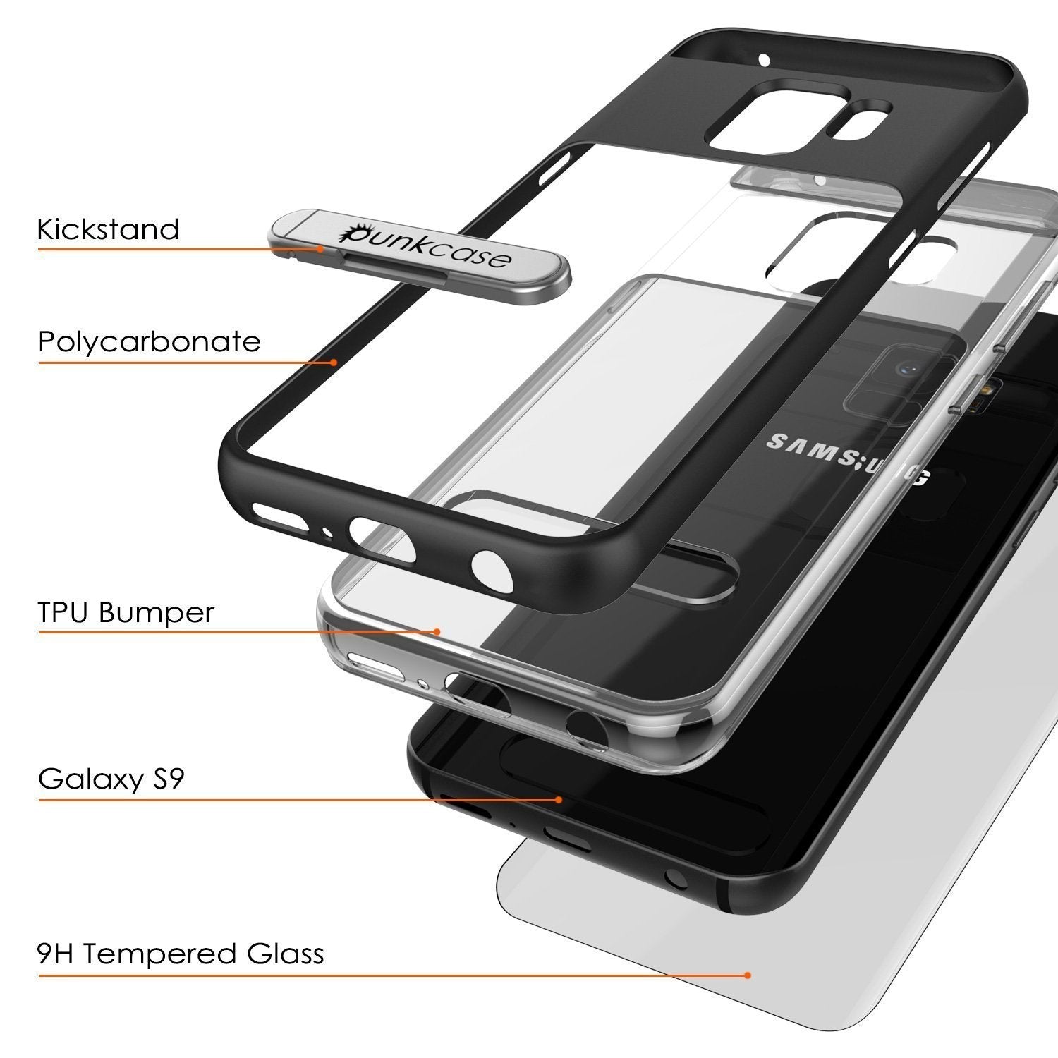 Galaxy S10e Case, PUNKcase [LUCID 3.0 Series] [Slim Fit] [Clear Back] Armor Cover w/ Integrated Screen Protector