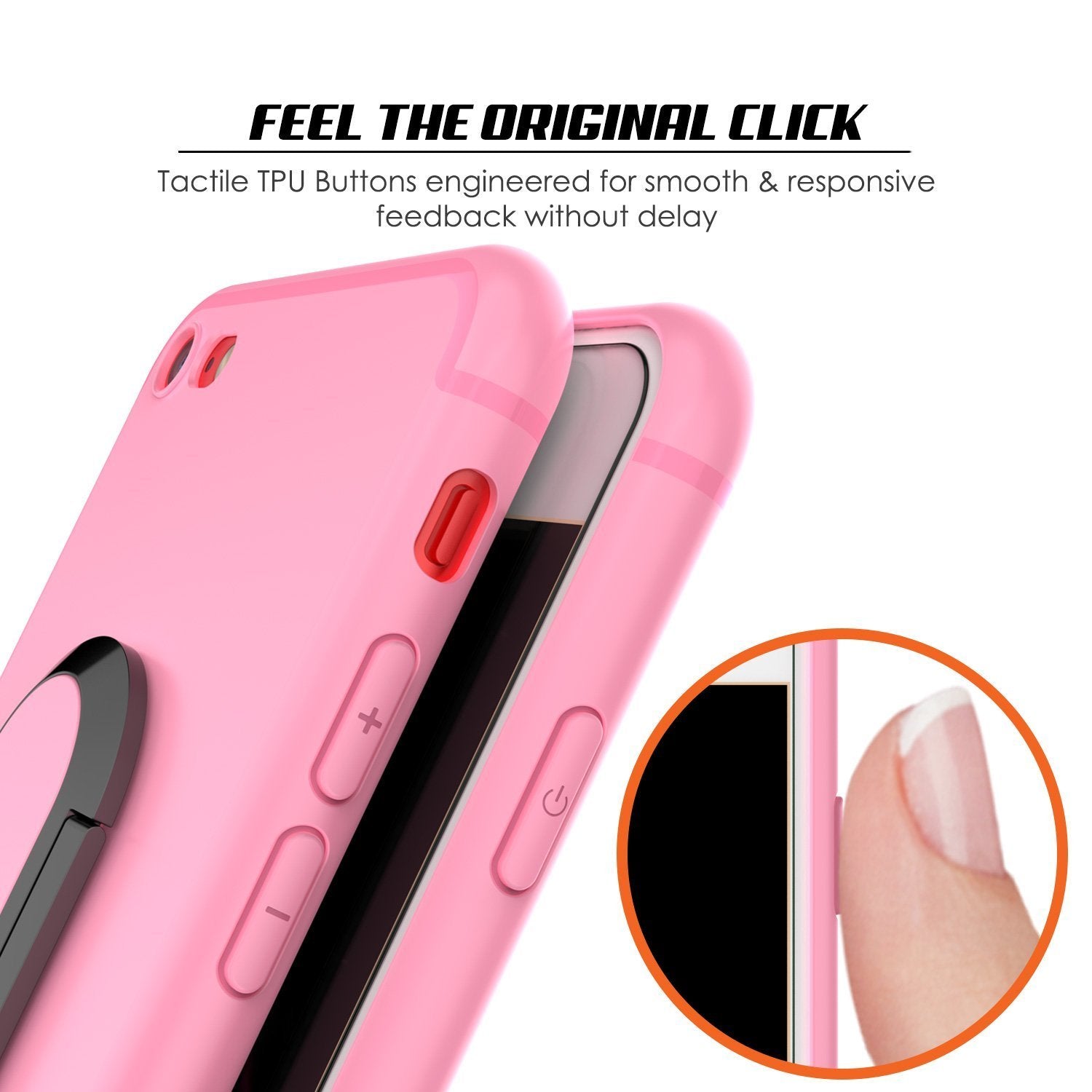 iPhone 8 Case, Punkcase Magnetix Protective TPU Cover W/ Kickstand, Tempered Glass Screen Protector [pink] - PunkCase NZ